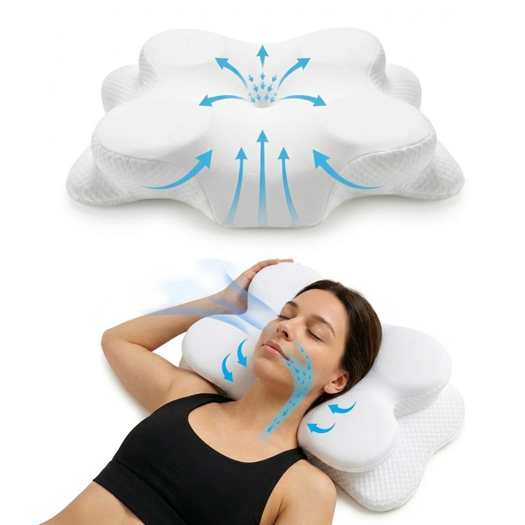 LIVINA HOME Nackenstützkissen Premium Kopfkissen, Ergonomisches Nackenkissen gegen Nackenschmerzen, Füllung: Memory Foam, Seitenschläfer, Rückenschläfer, Bauchschläfer, Meditation, 1 oder 2-tlg. erhältlich, Orthopädisches Kissen, für Seiten-, Rücken- & Bauchschläfer
