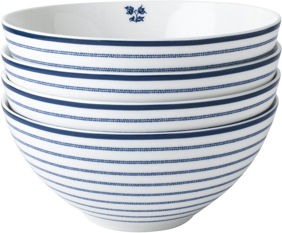 tlg), (Set, Ø LAURA Schale 4- BLUEPRINT 16 cm COLLECTABLES Stripe, Porzellan, Candy ASHLEY