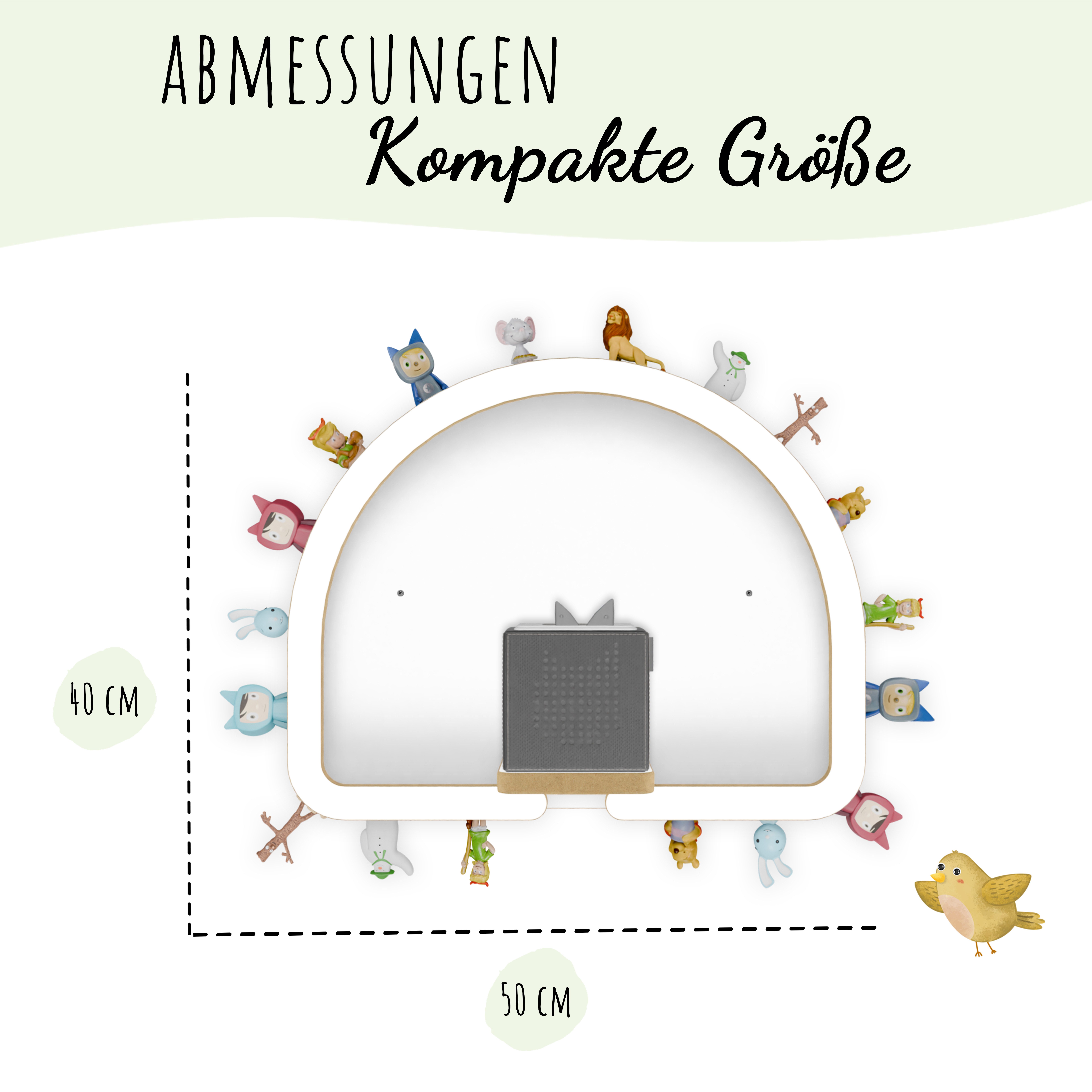 Holzura Kinderregal Tonie Regal Regenbogen mit magnetischem Rahmen für Toni günstig online kaufen