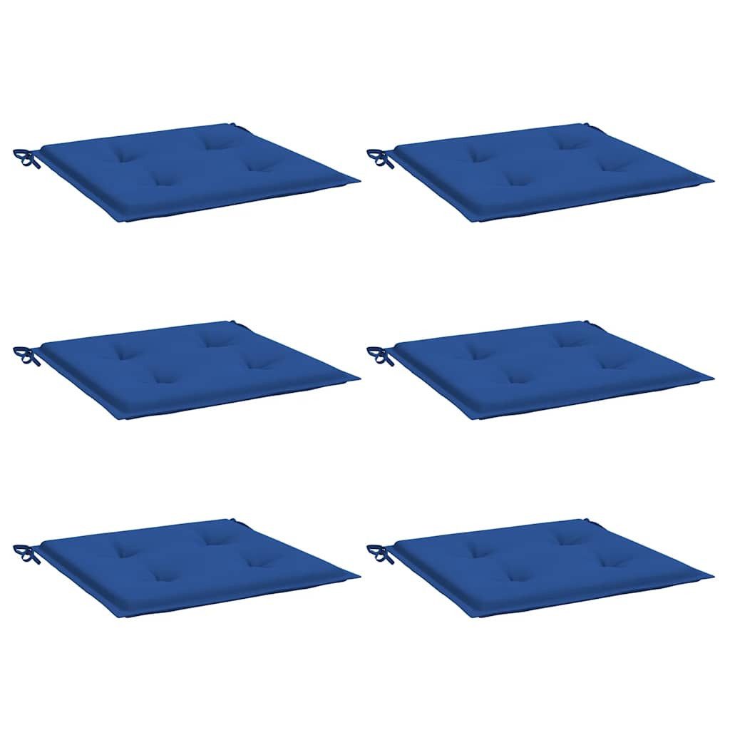 vidaXL Sitzauflage Gartenstuhl-Kissen 6 Stk. Königsblau günstig online kaufen