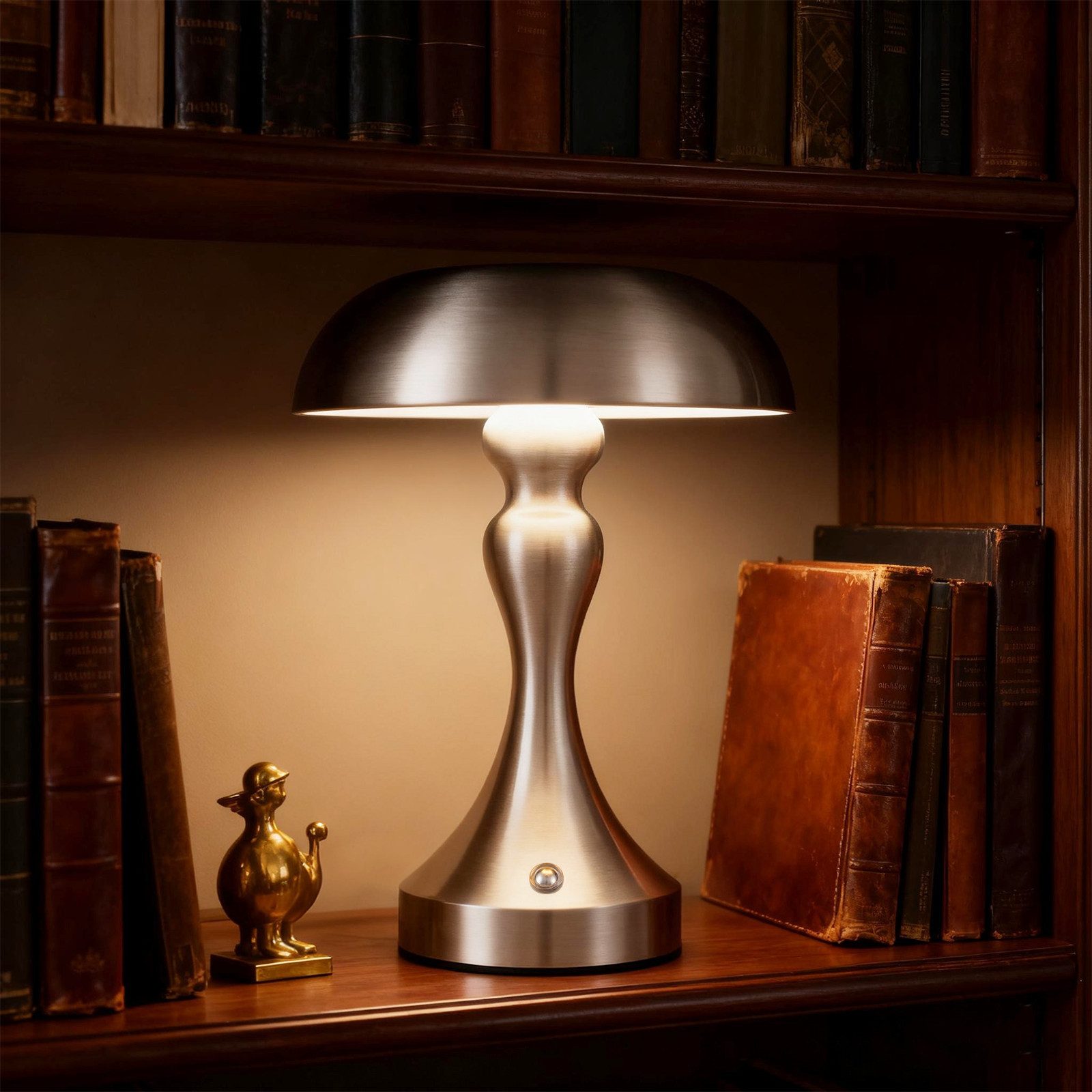 ZMH LED Tischleuchte Kabellos Vintage Akku Nachttischlampe Touch Dimmbar für Fensterbank, Augenschutz, Einfache Installtion, LED fest integriert, 3000-6500K, mit USB Aufladbar Nickel Batterie Tischlampen