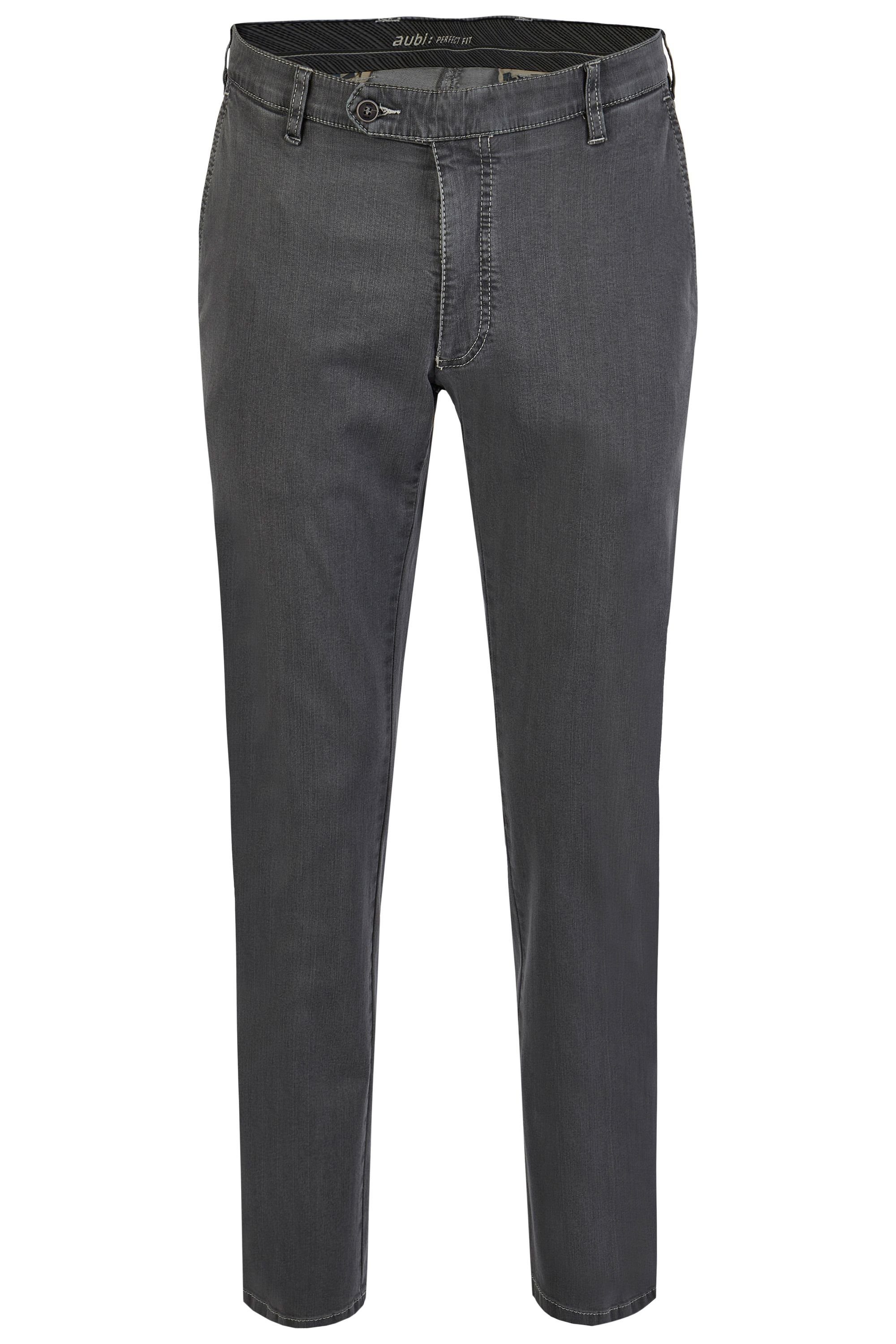aubi: Bequeme Jeans aubi Perfect Fit Herren Sommer Jeans Hose Stretch aus Baumwolle High Flex Modell 526 grey (54)