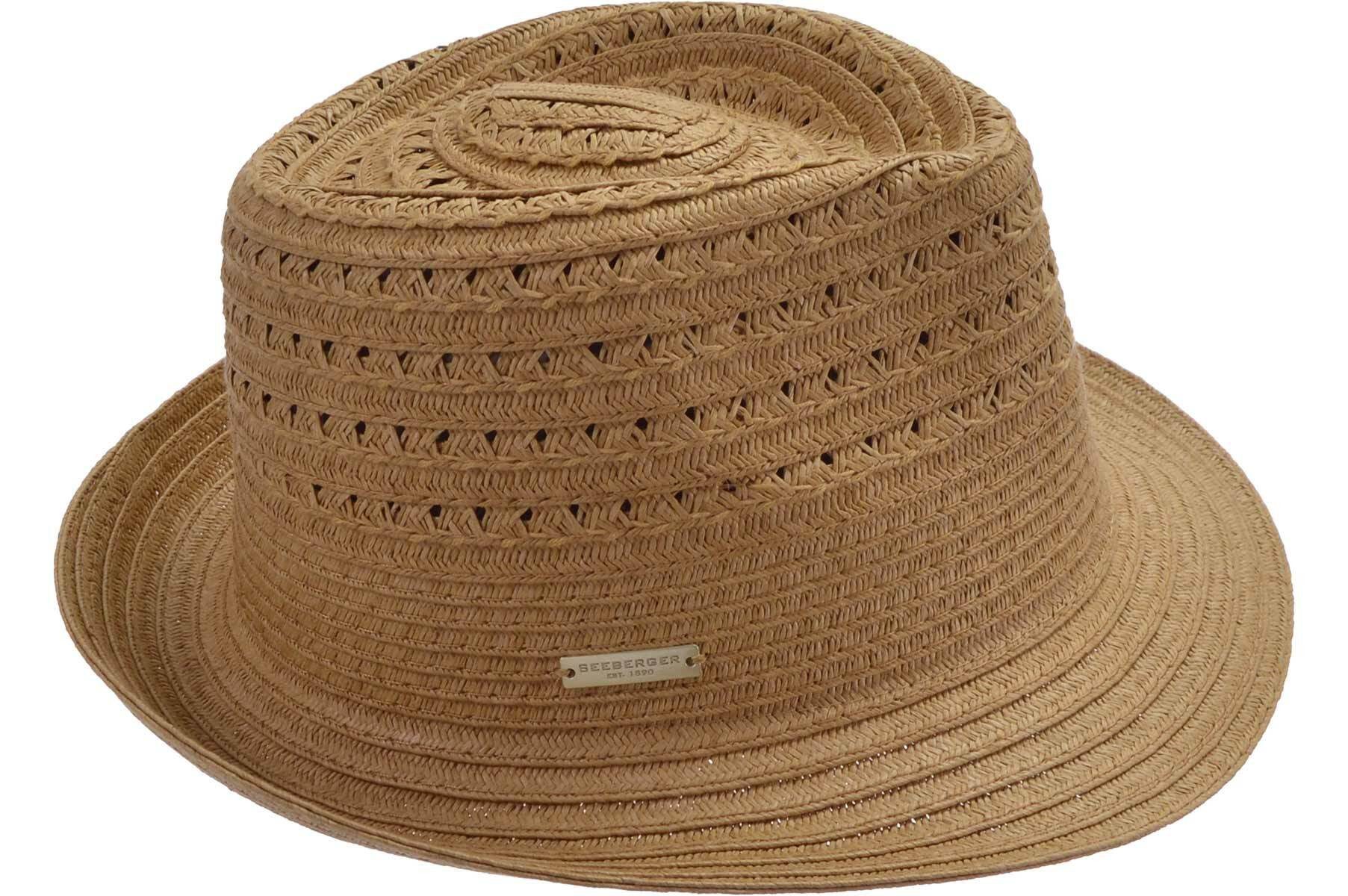 Seeberger Strohhut Papierstroh Bortenmix Trilby 55704-0