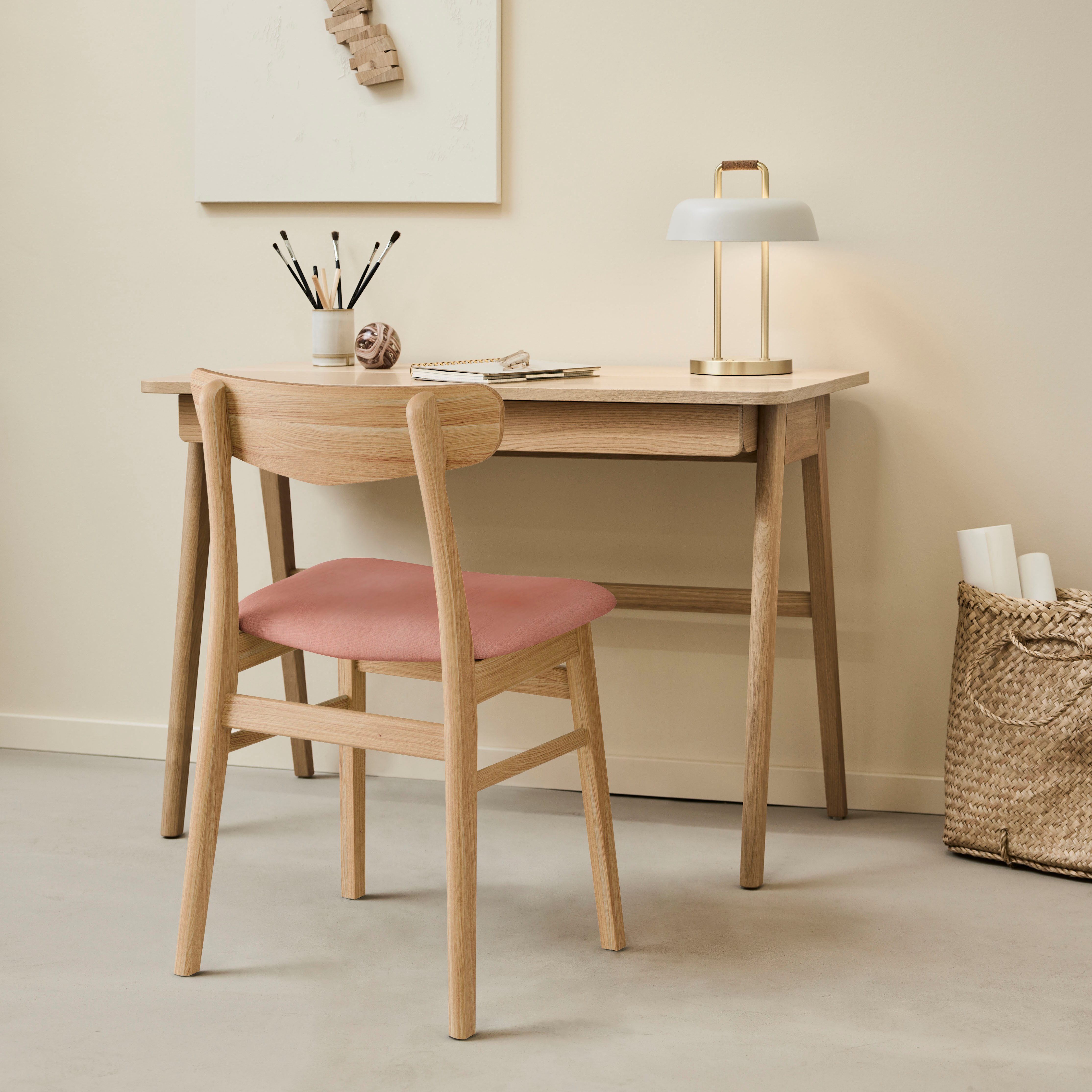 Hammel Furniture Schreibtisch Findahl by Hammel Home Desk (1-St), 110x55,5/72,5 cm, mit Stauraum und Beine aus Massivholz