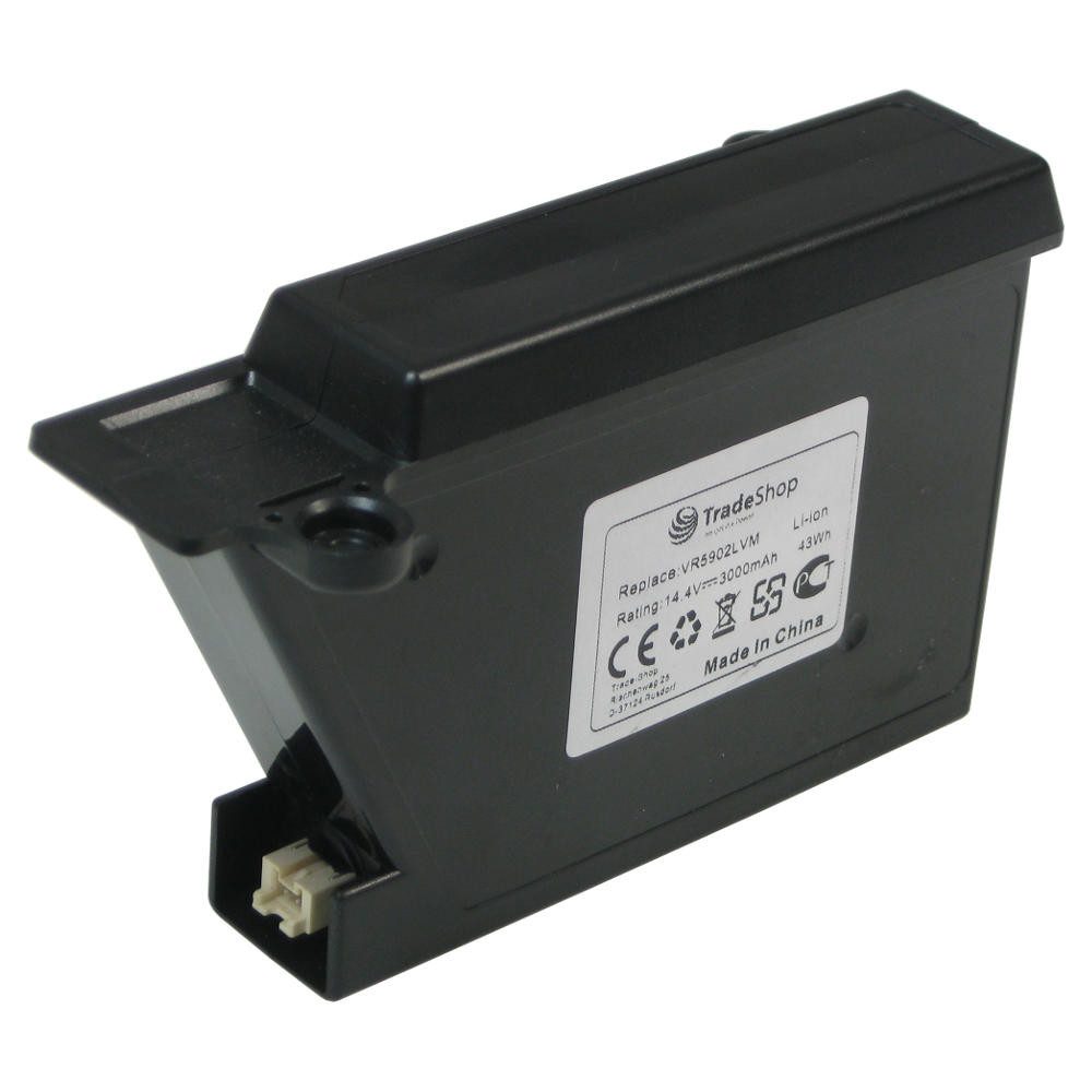 Trade-Shop Akku passend für LG Hom-Bot VR6270LVM VR6270LVMB VR6340LV Staubsauger-Akku Li-Ion 3000 mAh (14,4 V)
