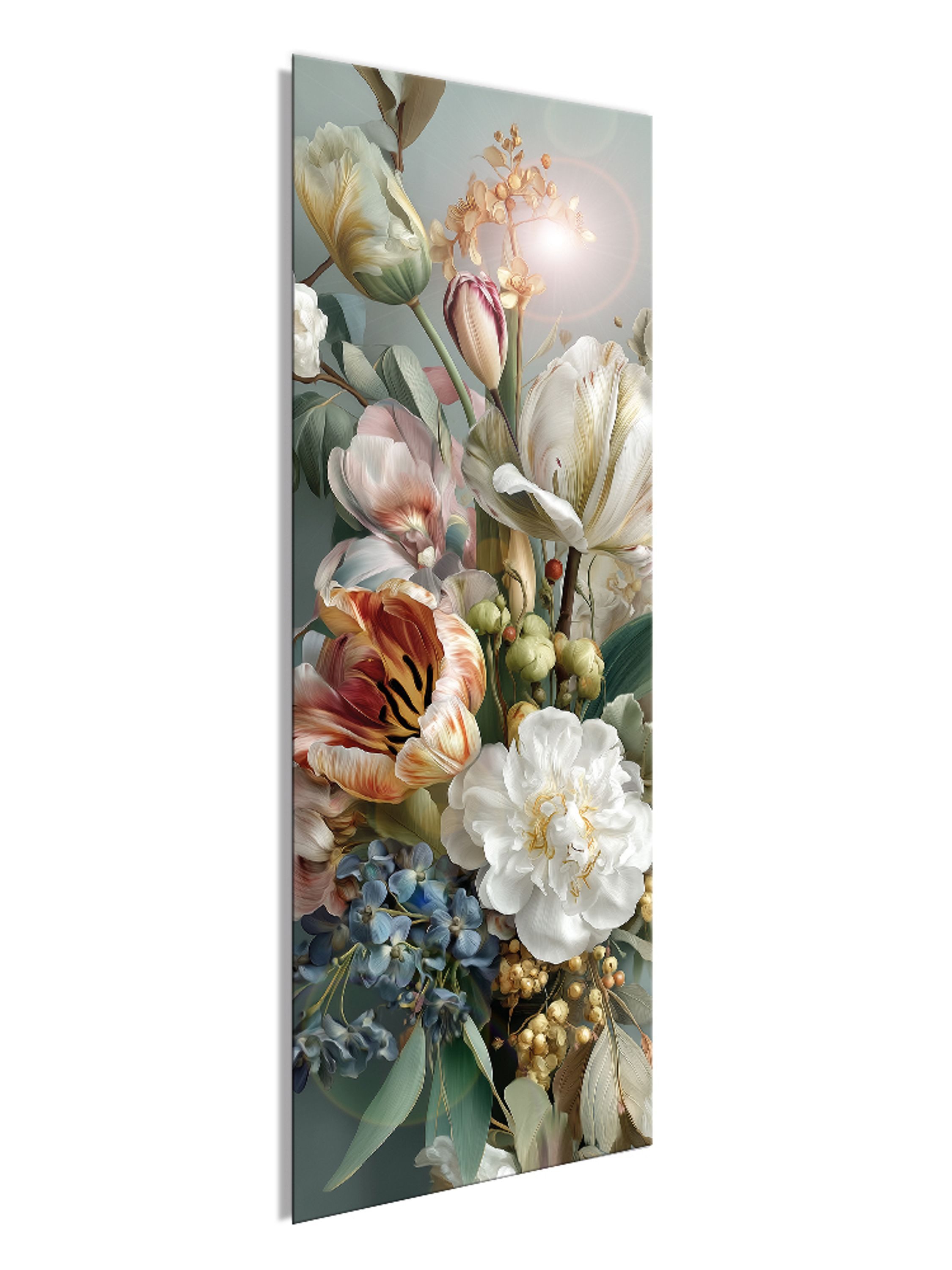 artissimo Glasbild Glasbild 30x80cm Bild aus Glas Blumenmotiv Salbei Wandbi günstig online kaufen