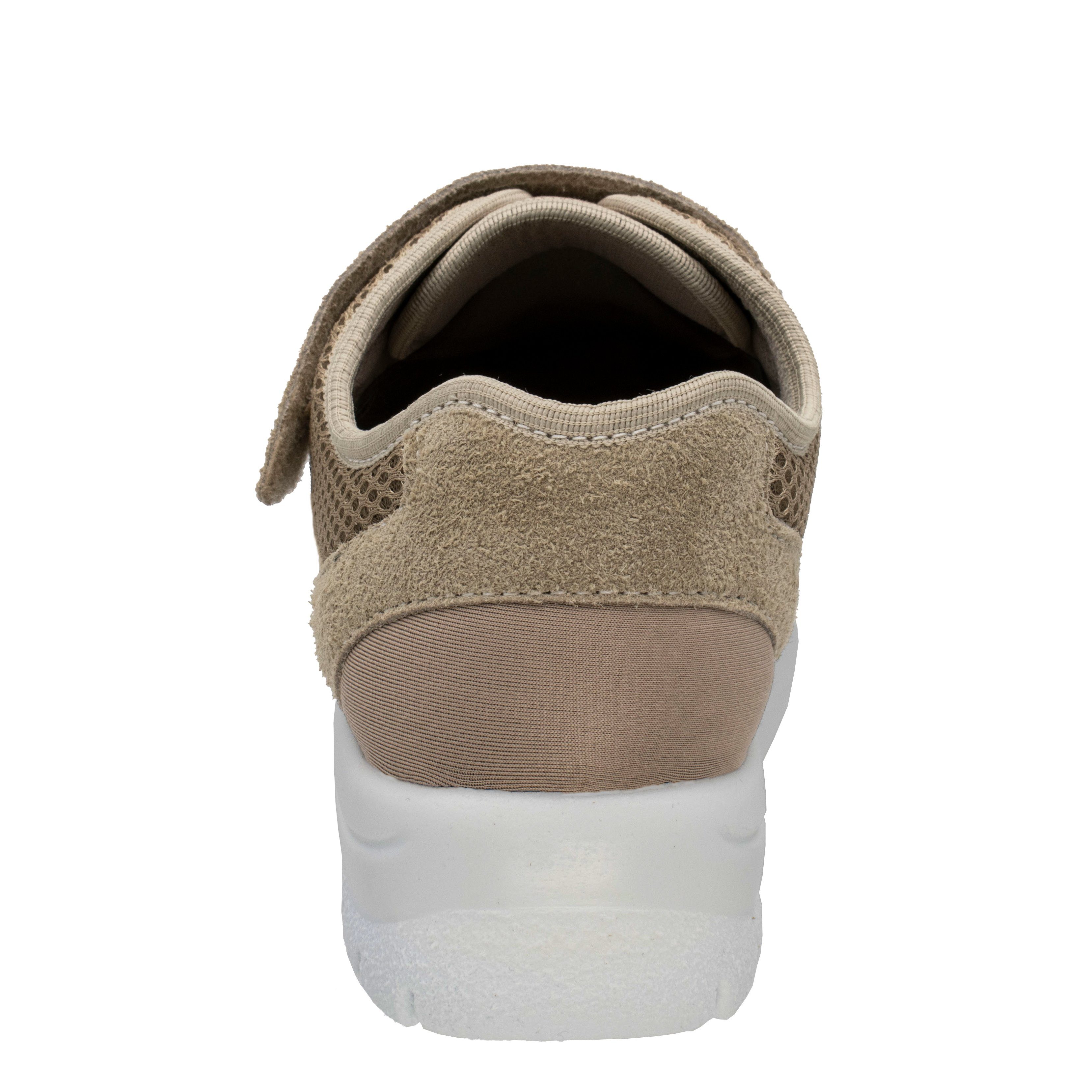 Mesh, beige Microtex, H Fischer-Markenschuh Aktiv Ortho Weite Klettschuh aus