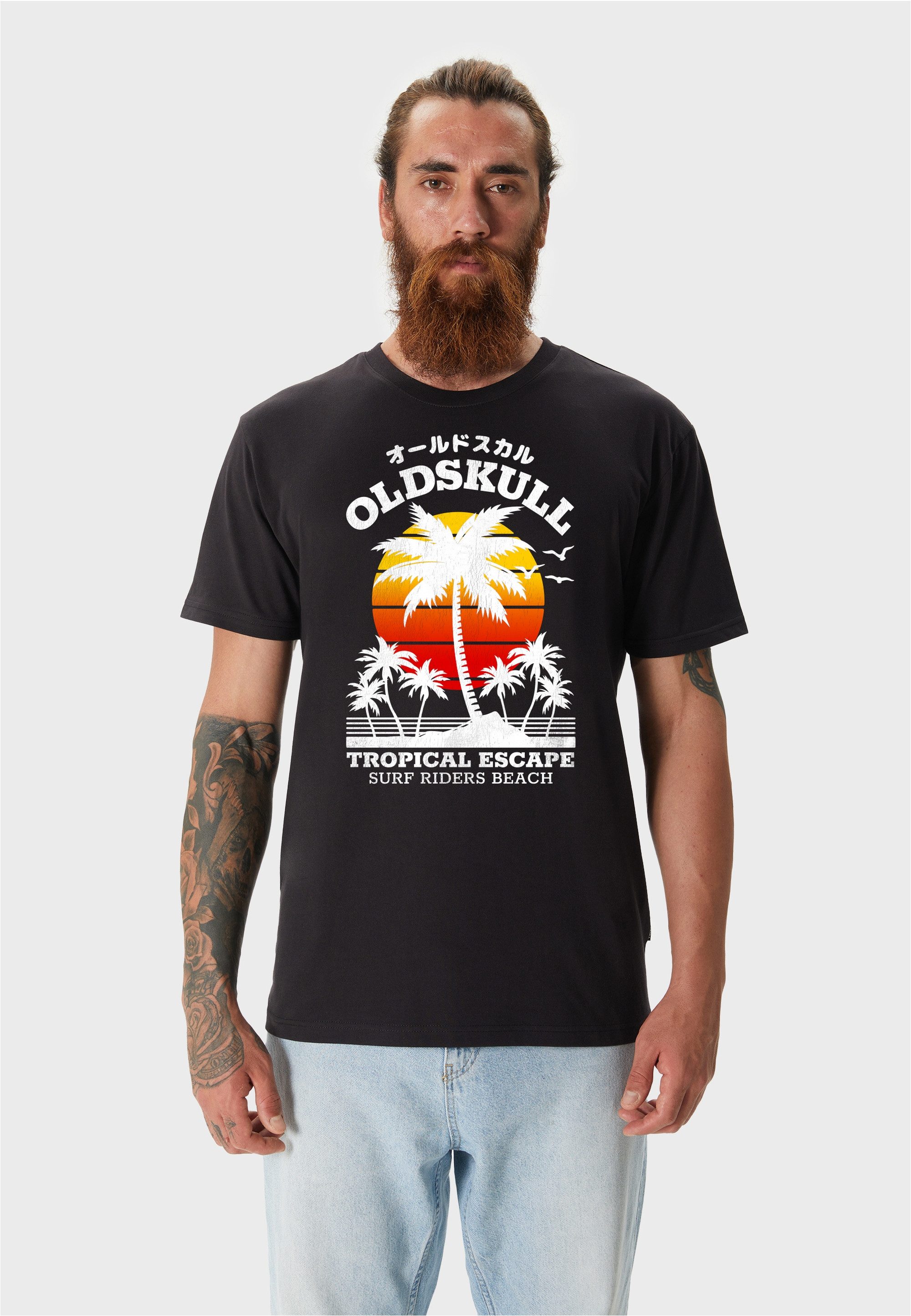Oldskull T-Shirt Wrldvibe Palmtee (1-tlg) mit günstig online kaufen
