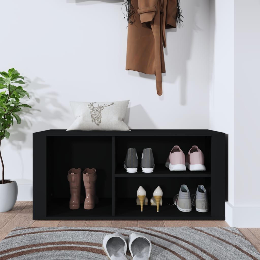 vidaXL Schuhregal Schuhregal Schwarz 100x35x45 cm günstig online kaufen