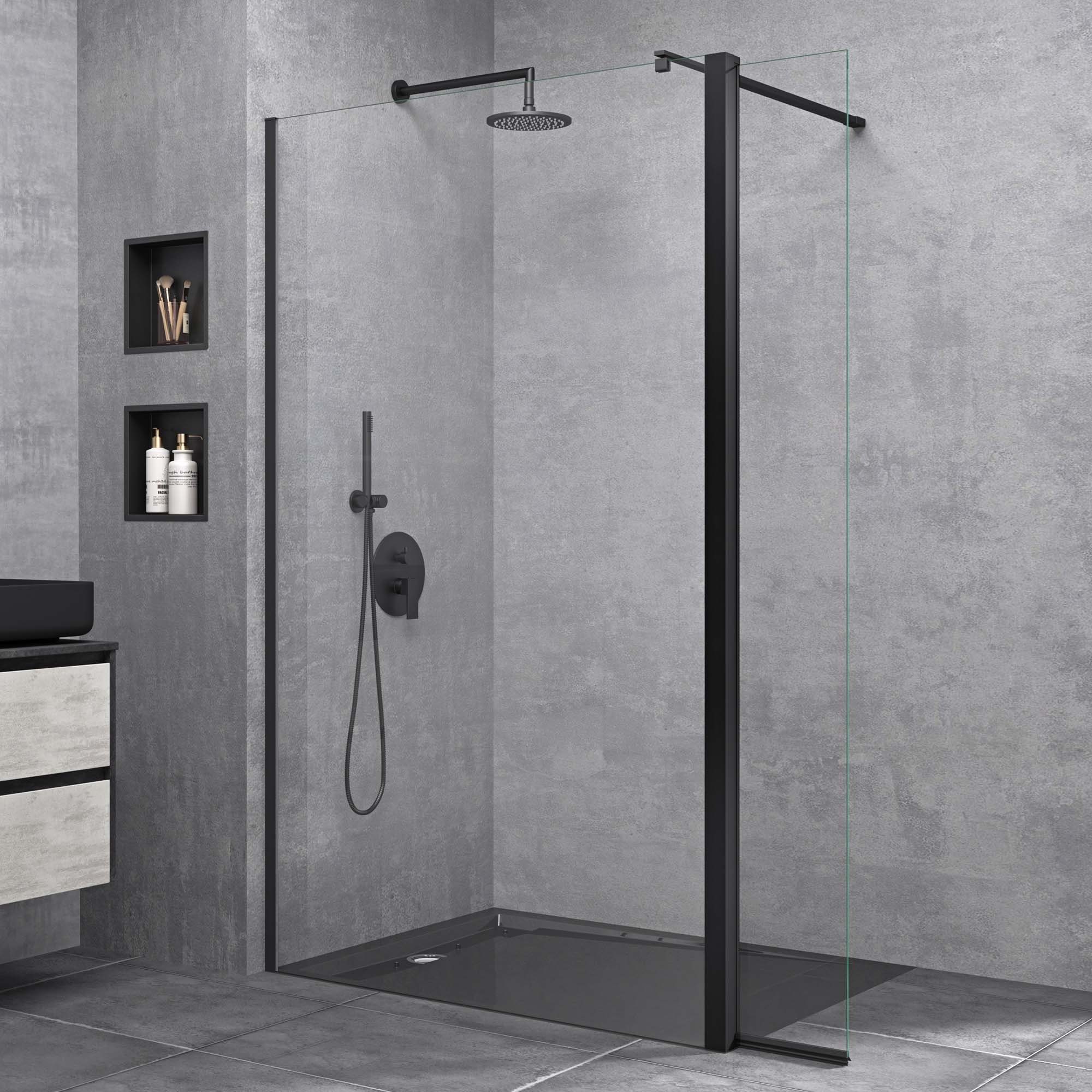 doporro Walk-in-Dusche Duschwand für Dusche Duschabtrennung Nano Glas Dusch günstig online kaufen