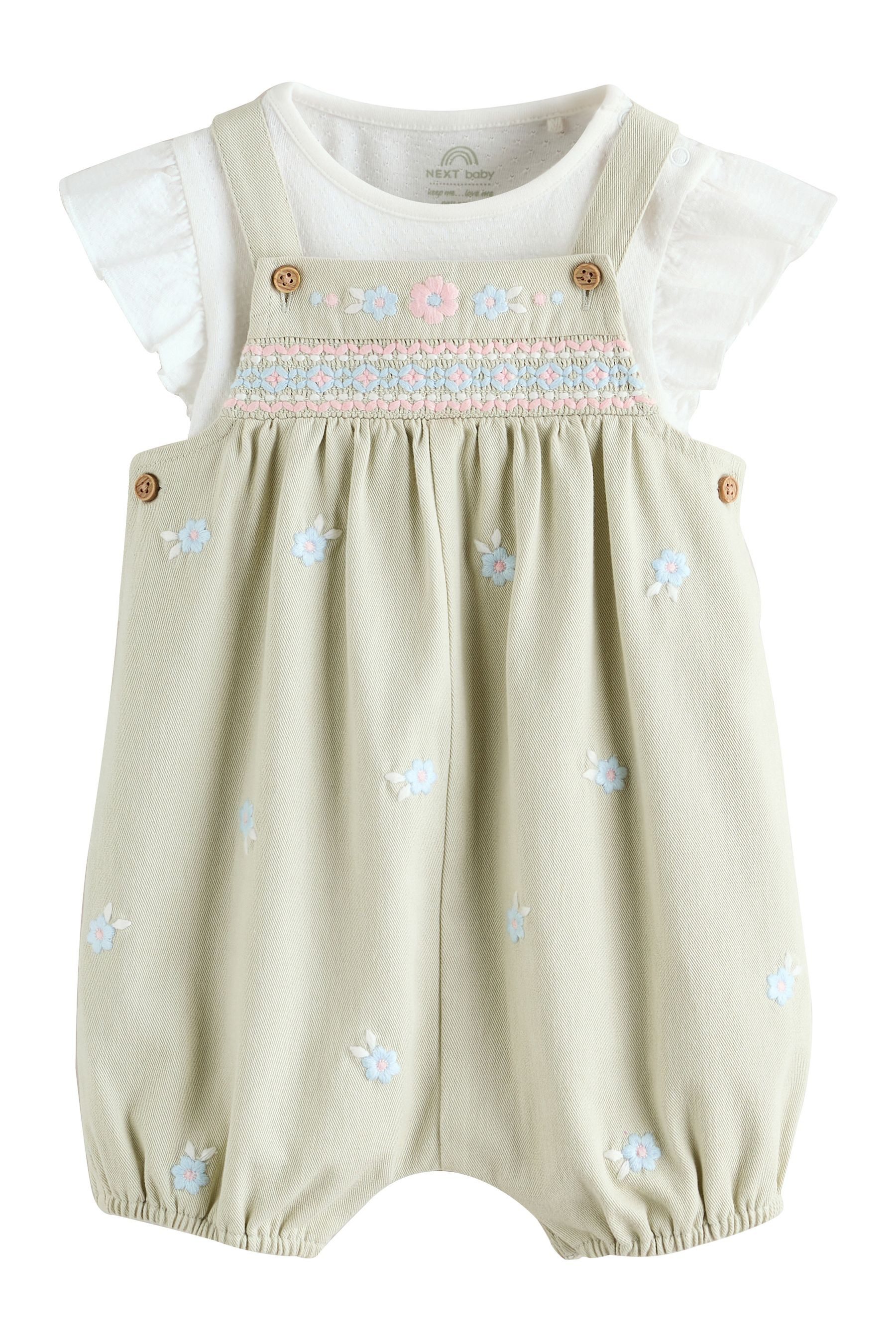 Body & Hose Baby-Latzhose und Bodysuit im 2-teiligen Set