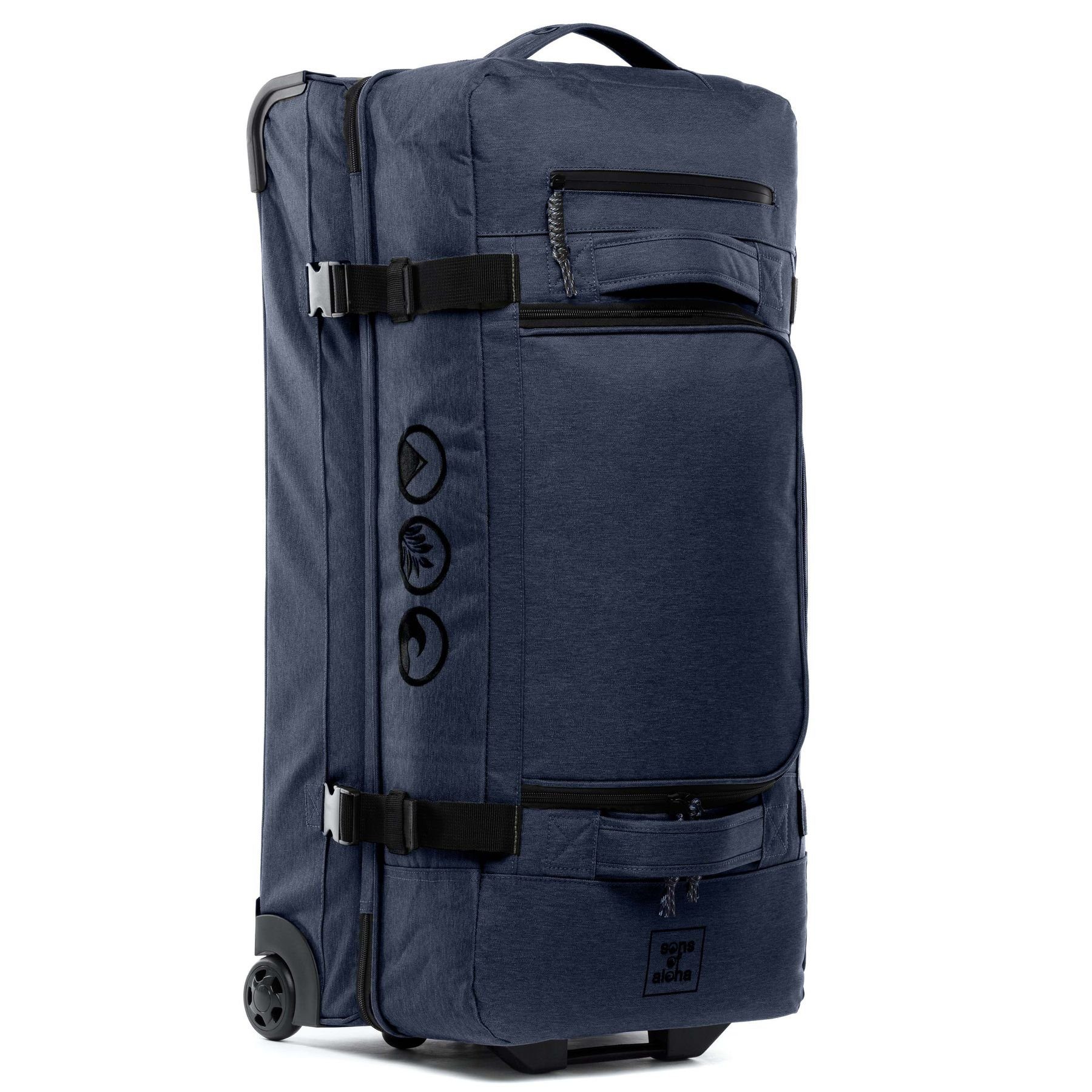 SONS OF ALOHA Reisetasche Reisetasche mit Rollen groß Duffle 80 cm XL 120L, großer Roll-Koffer mit Trolleyfunktion, Reisetasche mit Rollen 120l
