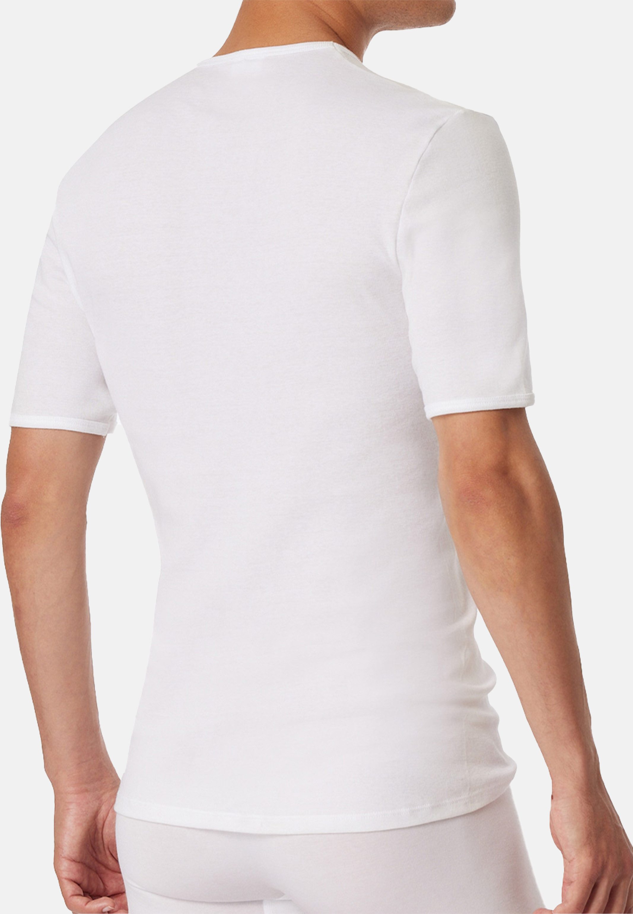 Schiesser Unterhemd Original Classics Feinripp (1-St) Unterhemd / Shirt Kurzarm - Baumwolle - Atmungsaktiv