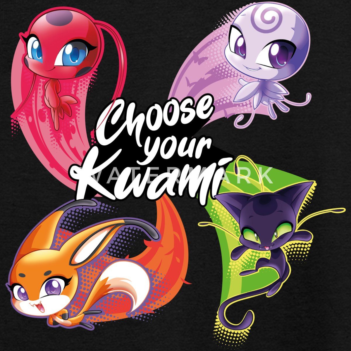 Spreadshirt T-Shirt Miraculous Choose Your Kwami Teenager T-Shirt (1-tlg)