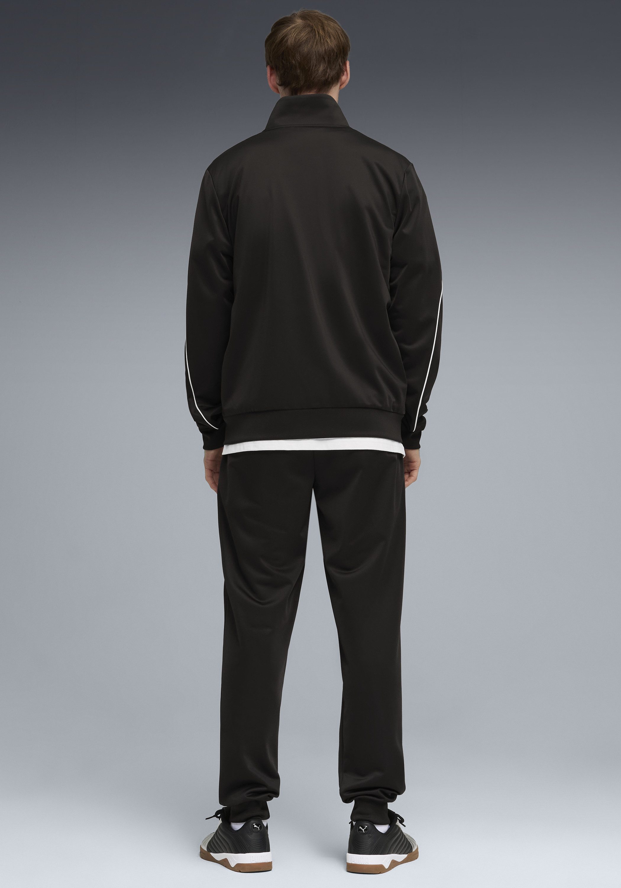 PUMA Trainingsanzug POLY PIPING SUIT (2-tlg), ohne Kapuze