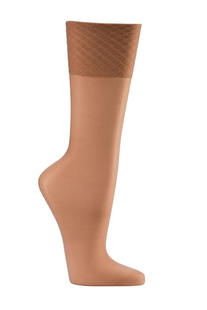 FussFreunde Feinstrümpfe 5 Paar Wellness-Fein-Kniestrümpfe, 30 den, Spezial-Komfortbund