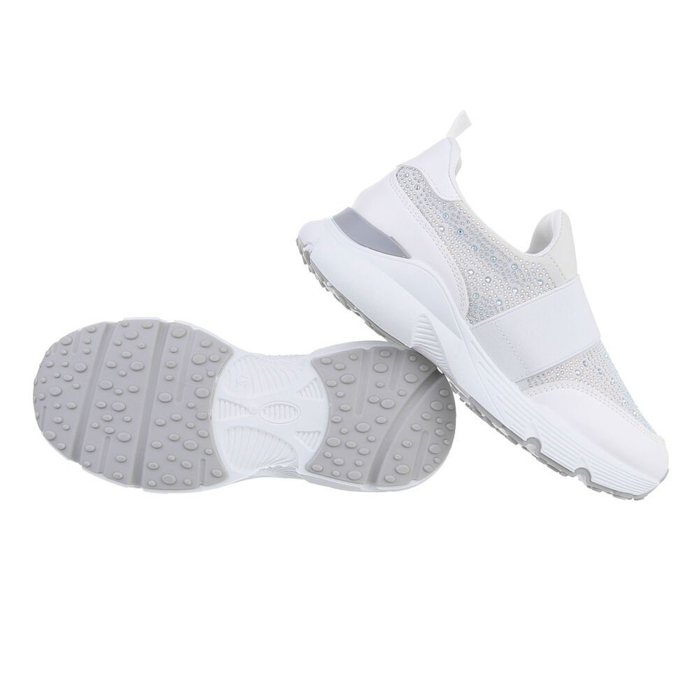 Ital-Design Damen Low-Top Freizeit Sneaker Keilabsatz/Wedge Sneakers Low in günstig online kaufen