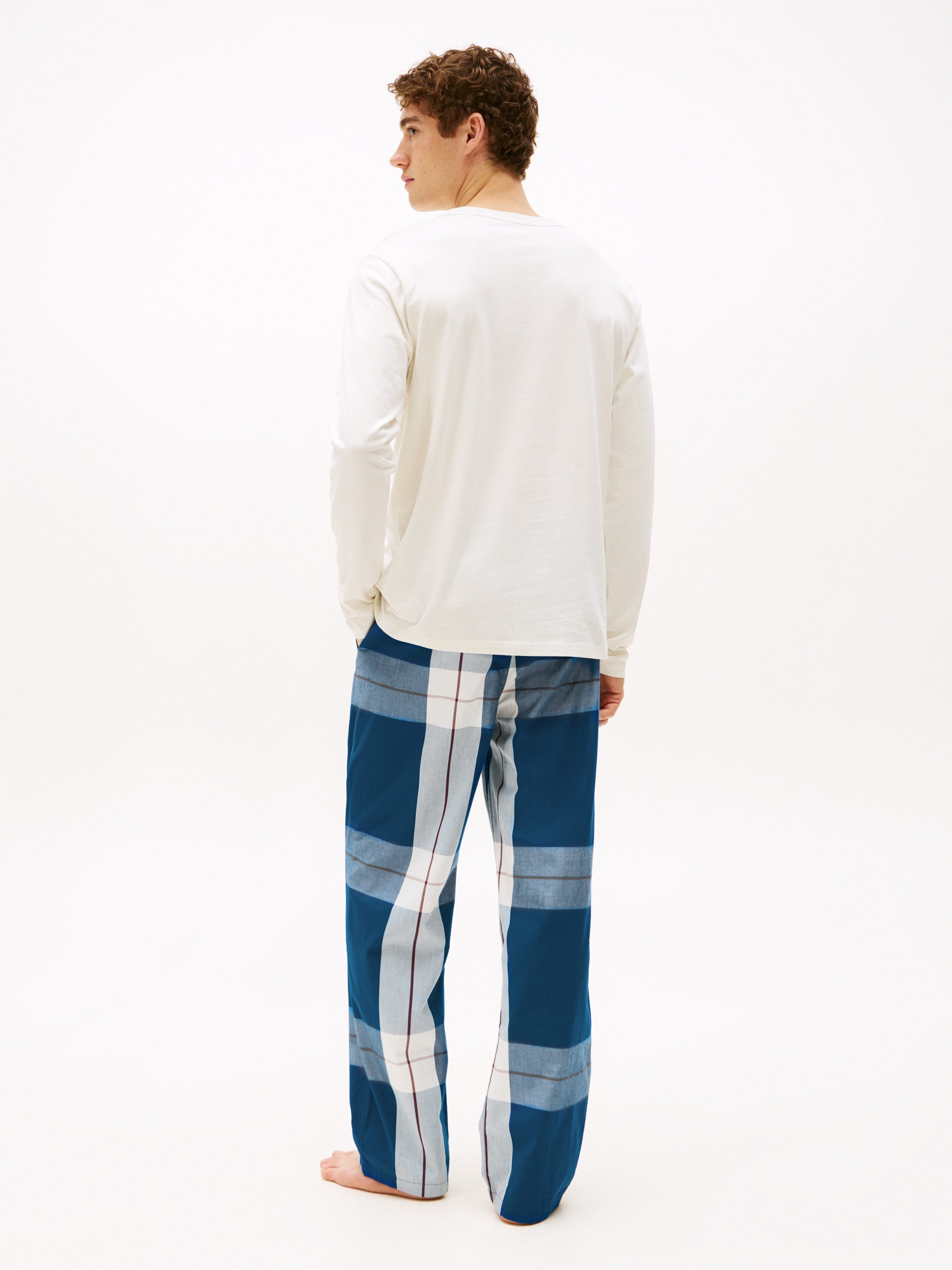 Tommy Hilfiger Underwear Schlafanzug LS WOVEN PJ SET PRINT DRAWSTRING (Set, günstig online kaufen