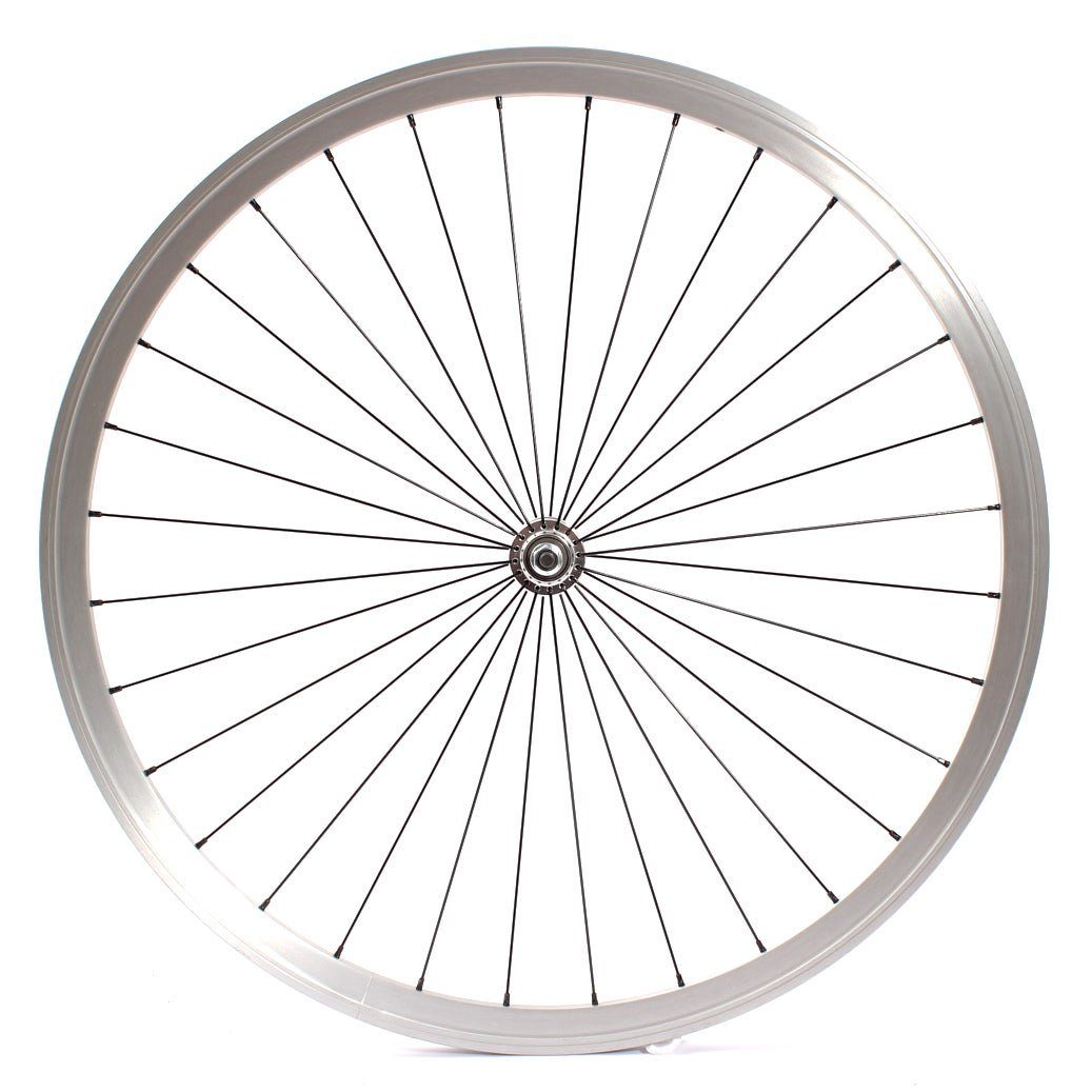 KHEbikes Fahrrad-Laufrad Fixie Laufrad Vorne 700c 28" Doppelkammer silber, BMX