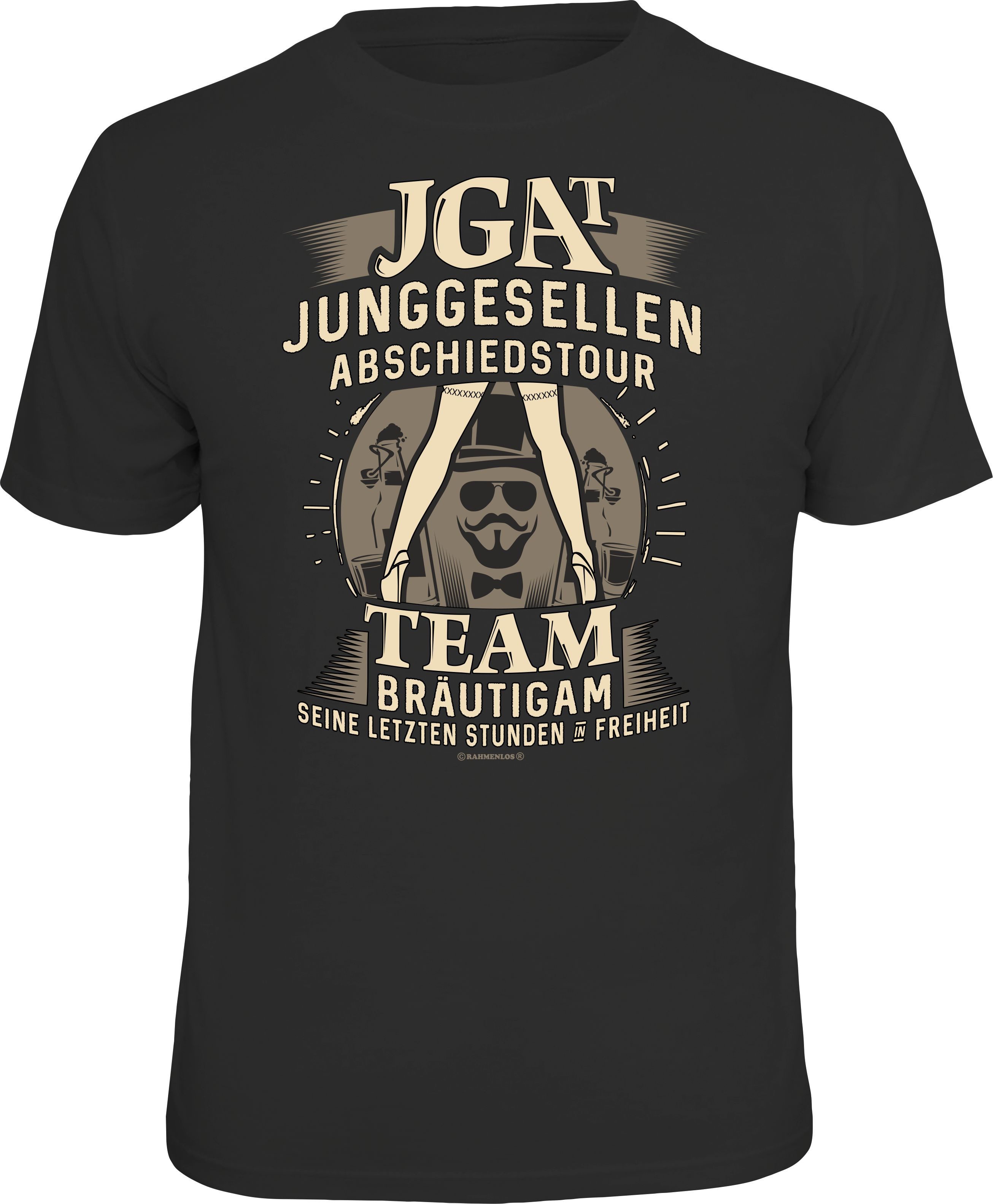 RAHMENLOS® T-Shirt zum Junggesellenabschied für das Bräutigam-Team