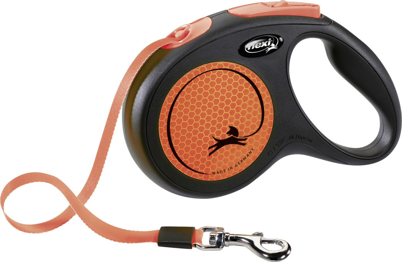 flexi Hundeleine Flexi Hundeleine New Neon neon orange Gurt 5 m