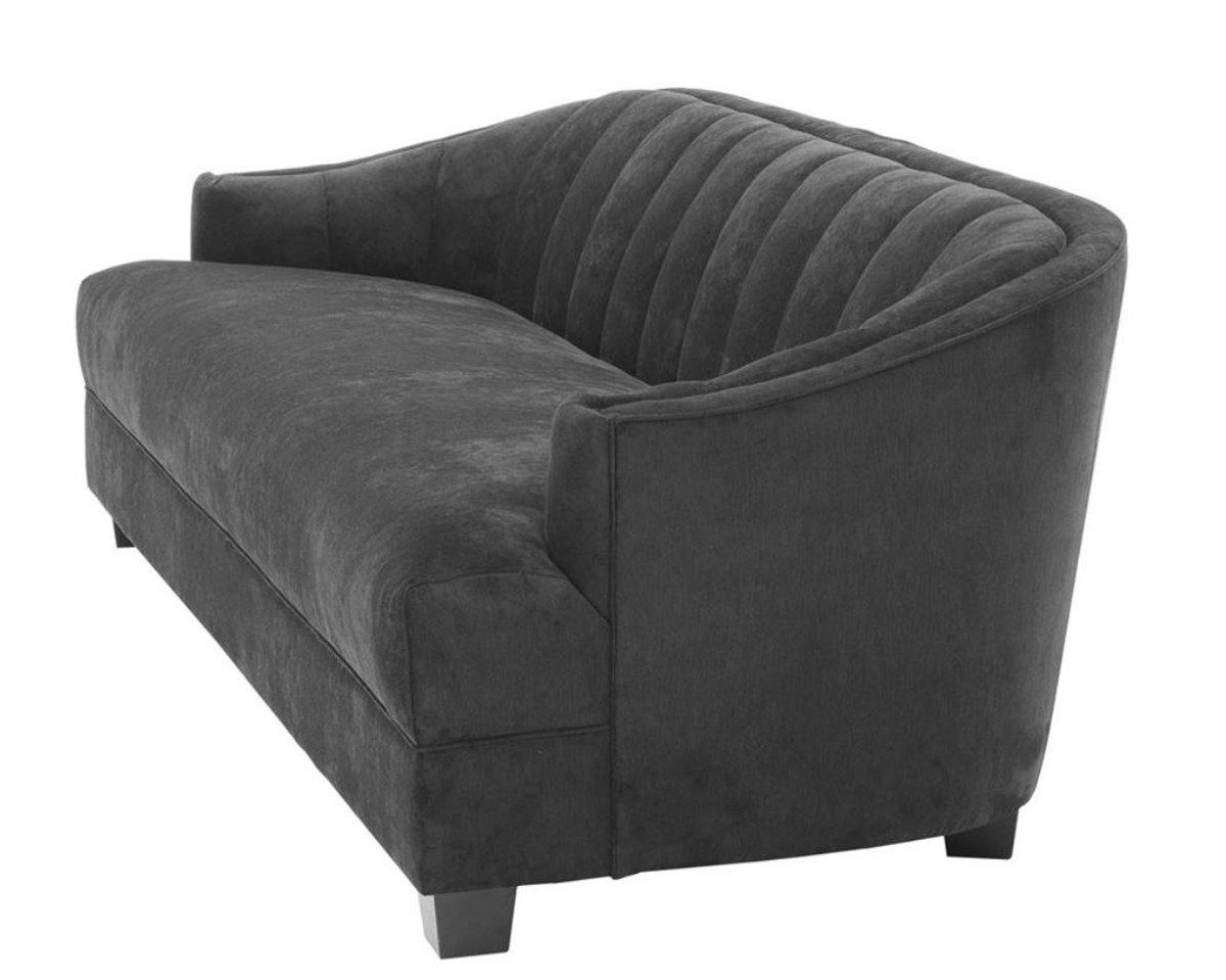 H. Sofa 230 - Möbel 90 Padrino x in 75 cm Luxus Sofa Casa Luxus x Wohnzimmer schwarz