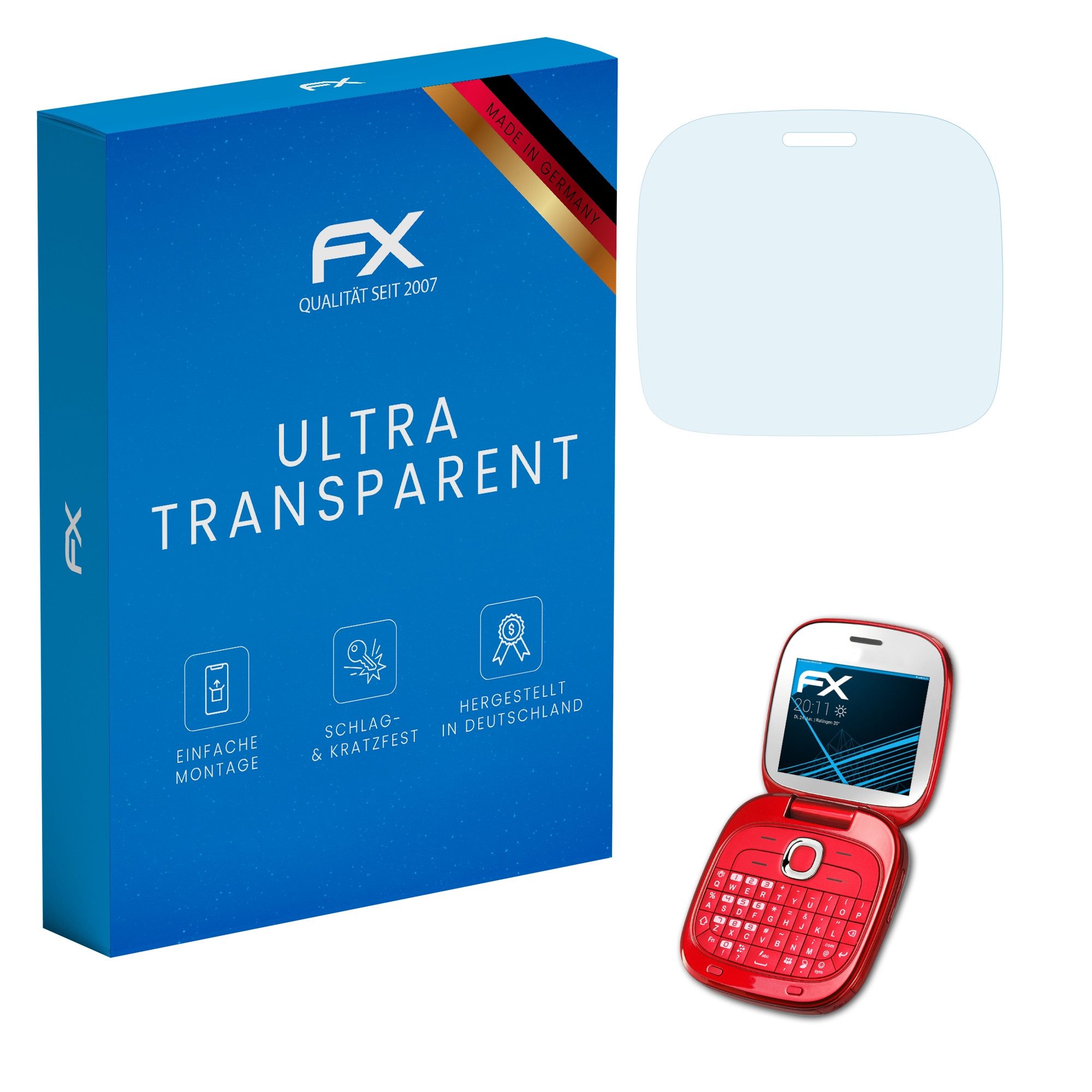 Schutzfolie Displayschutz für Alcatel One Touch Glam 810D