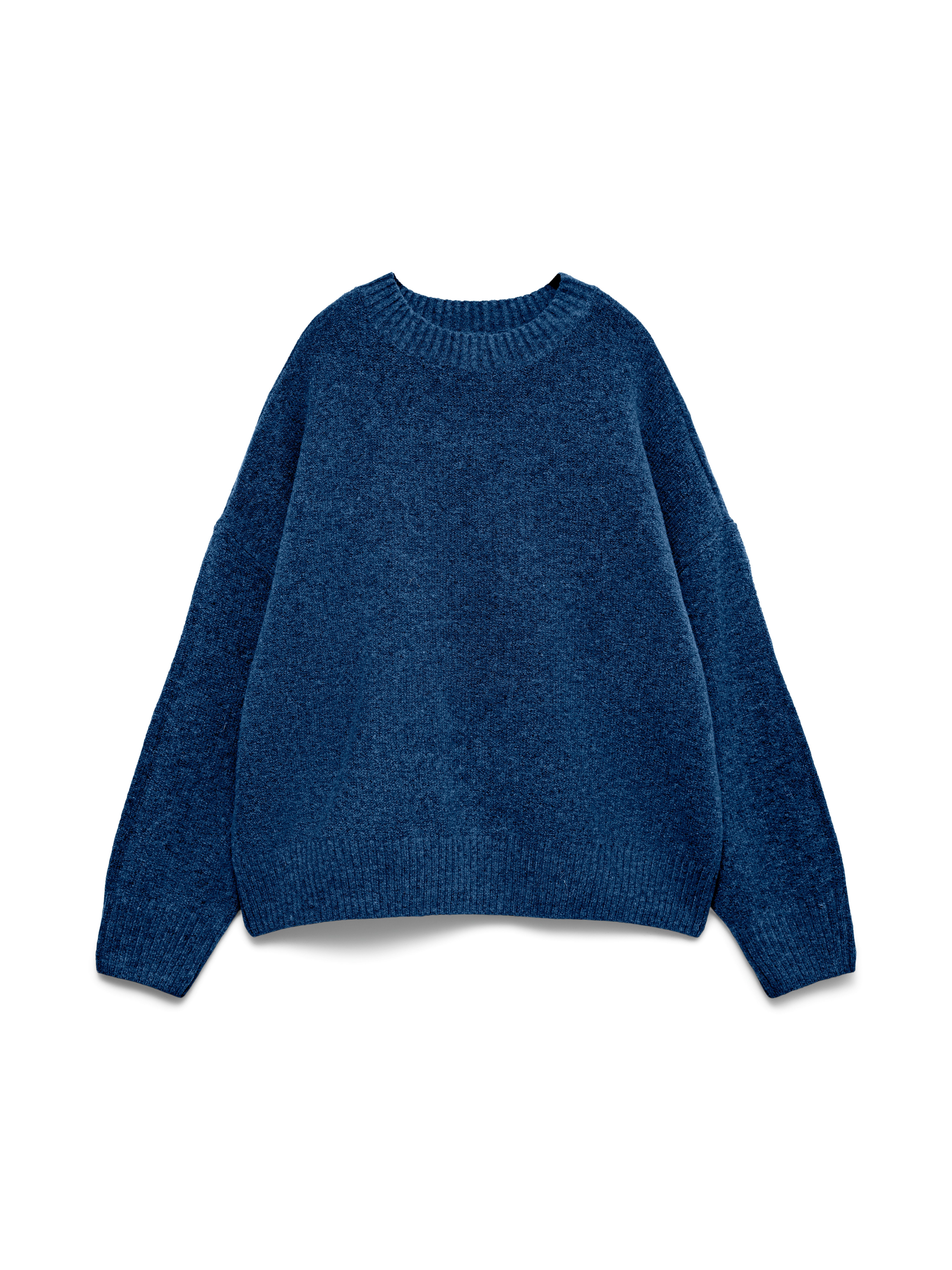 Vero Moda Strickpullover VMBOOM LS O-NECK PULLOVER GA NOOS Materialmix, loose fit