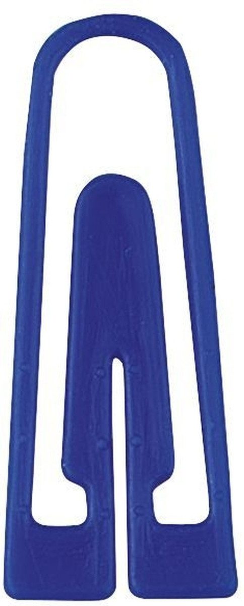 ALCO Büroklammer Briefklammern 26mm Kunststoff dreieckig VE=100 Stück dunkelblau