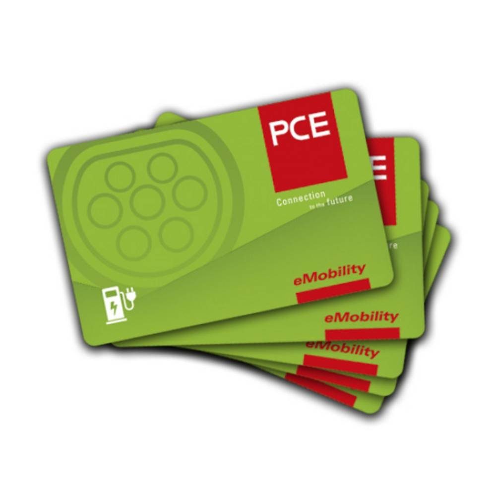 PCE Elektroauto-Ladestation 1K Logo RFID Karte Mifare