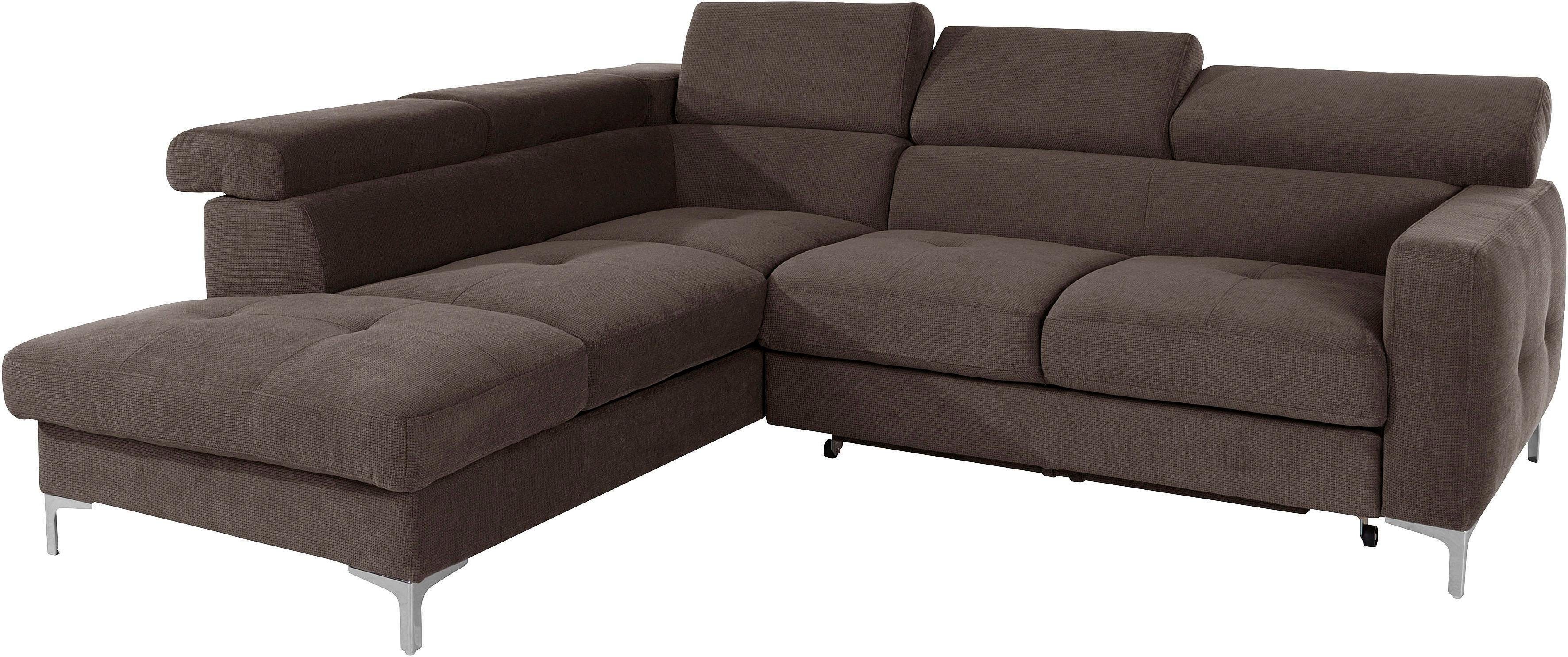 COTTA Ecksofa "Sammy L-Form", mit Kopfteilverstellung, wahlweise mit Bettfu günstig online kaufen