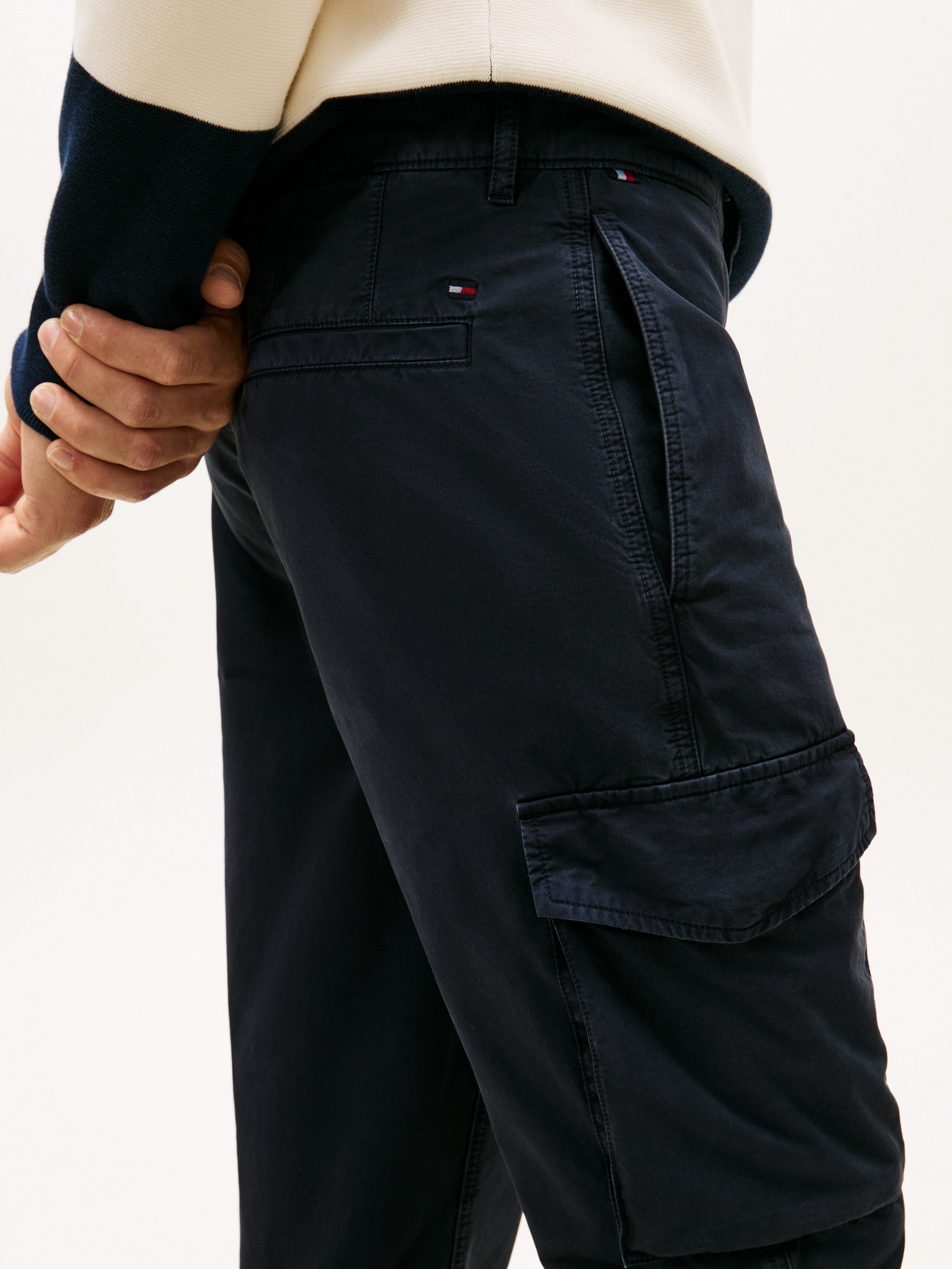 Tommy Hilfiger Cargohose DENTON LW TWILL Straight Fit, Baumwolle