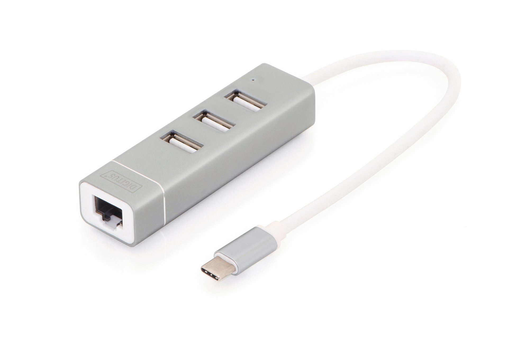 Laptop-Dockingstation USB 2.0 3-Port Hub & FE LAN-Adapter Typ C Anschluss