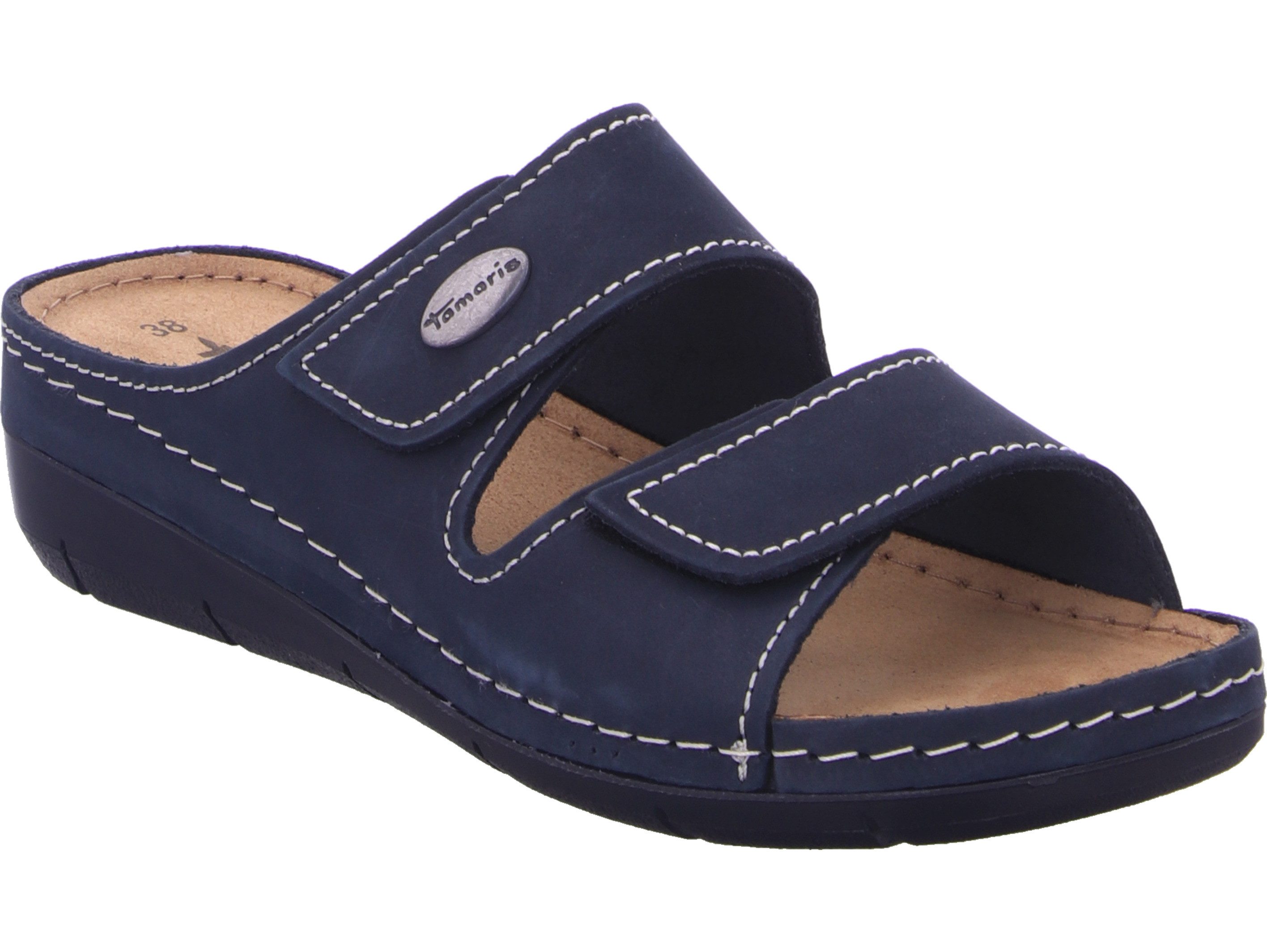 Tamaris Lea Keilpantolette echtes Leder