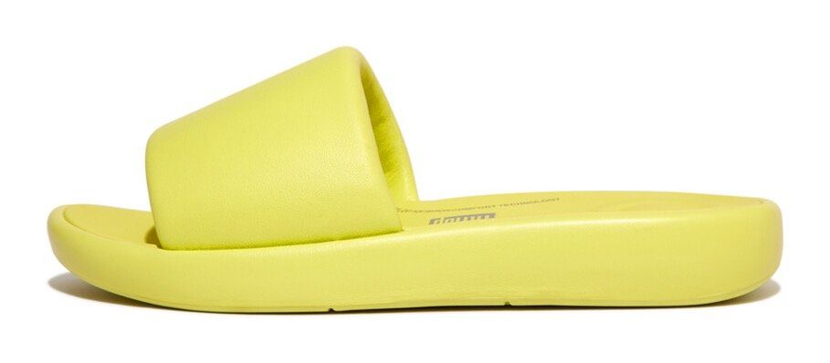 IQUSHION D-LUXE PADDED LEATHER SLIDES Pantolette
