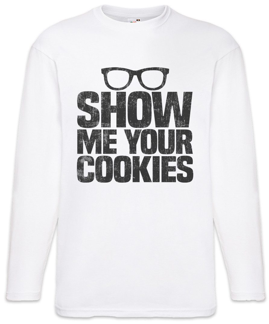 Langarmshirt Show Me Your Cookies Langarm T-Shirt Fun Binary Code Binär Jerk Geek