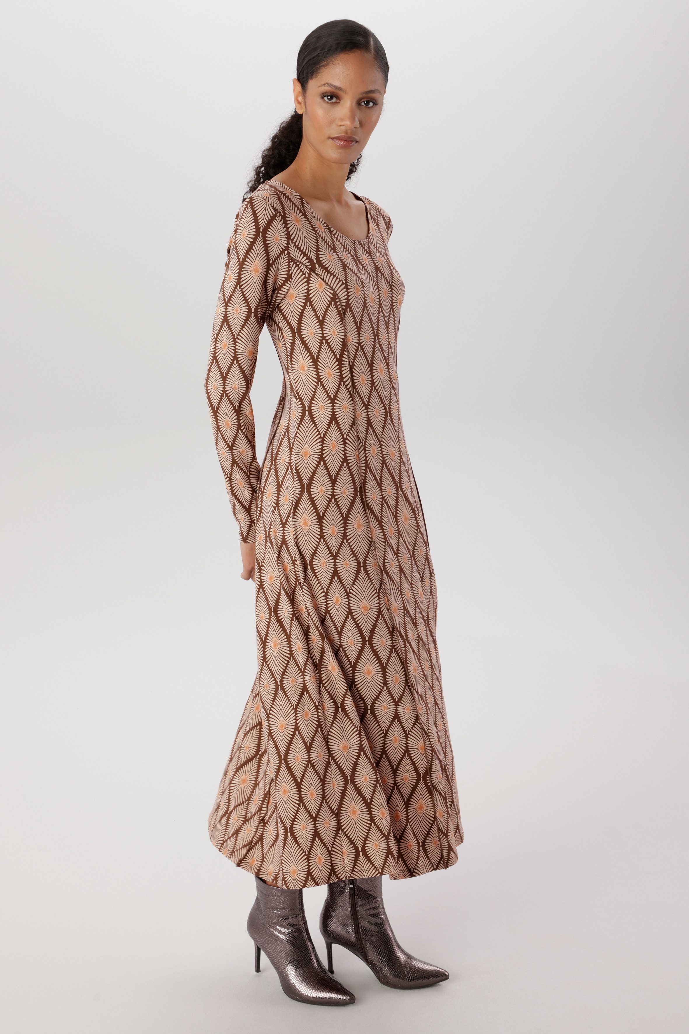 Aniston SELECTED Jerseykleid mit trendigem und fantasievollem Retromuster - NEUE KOLLEKTION