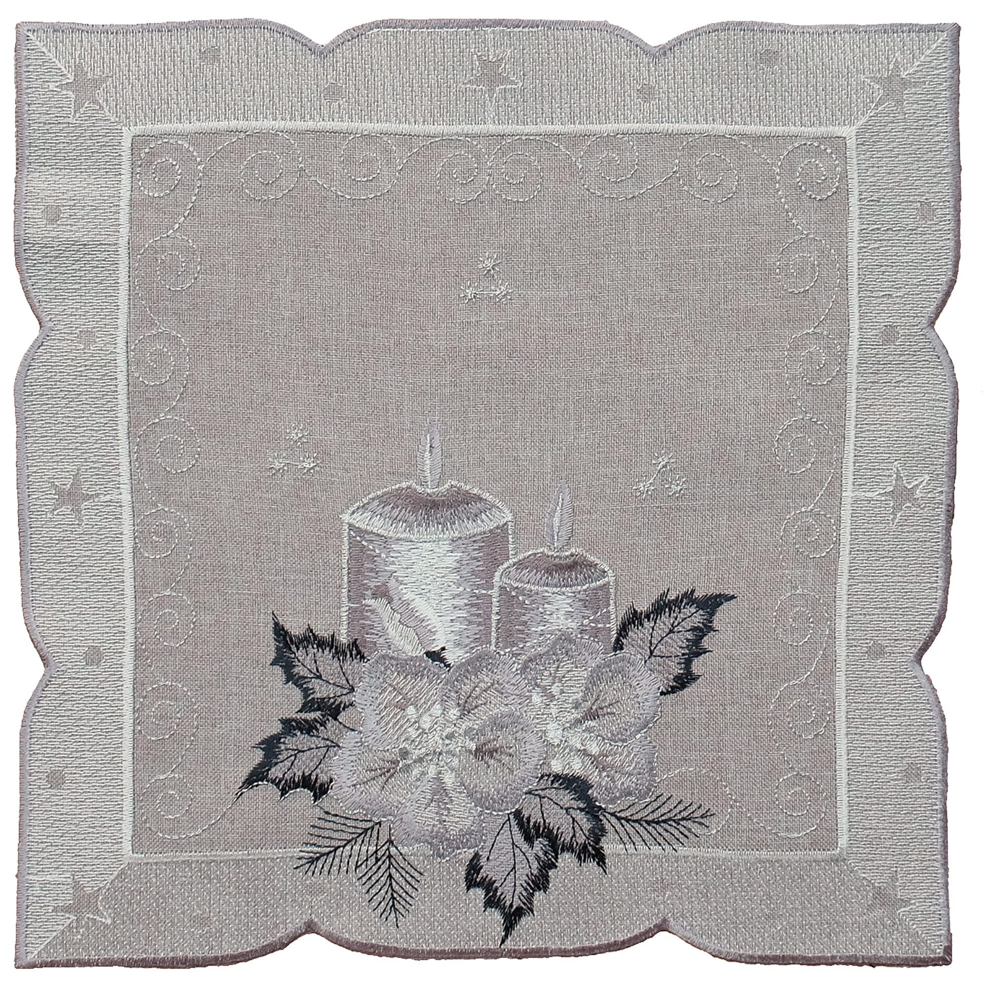 matches21 HOME & HOBBY Tischdecke Tischdeckchen OLIVIA Kerzen Weihnachten g günstig online kaufen