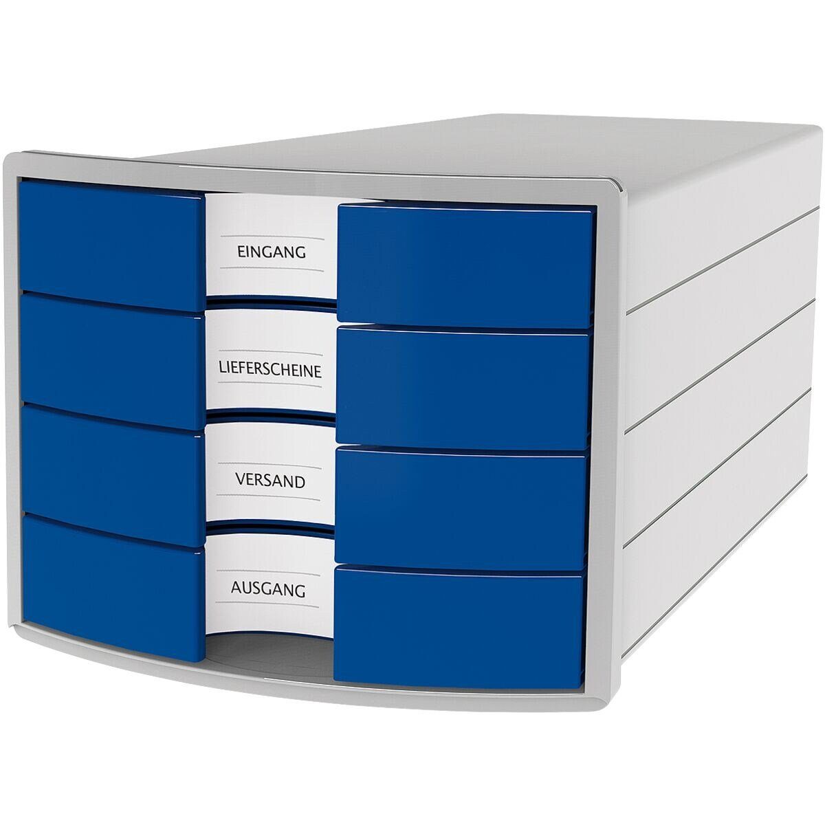 HAN Schubladenbox Impuls, mit 4 Schubladen, geschlossen, stapelbar blau