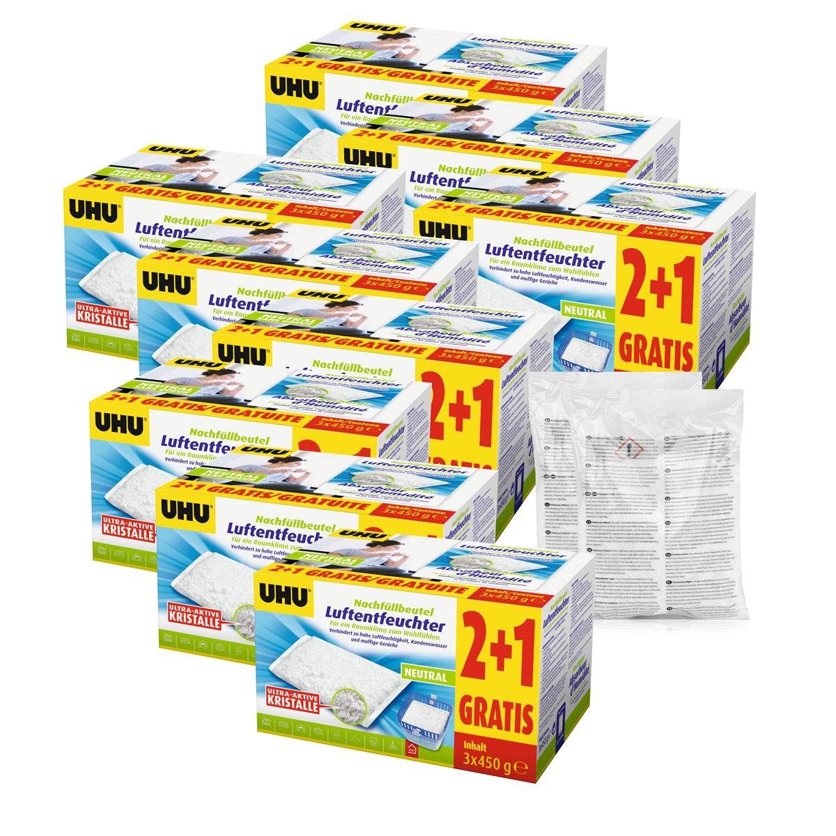 UHU Luftentfeuchter UHU original Luftentfeuchter Nachfüllbeutel 450g Duftneutral (29er Pac