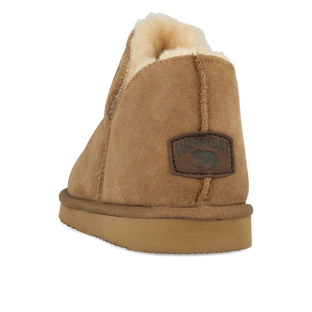 WARMBAT Warmbat Willow Women Suede Damen Hausschuhe Camel Plüsch Hausschuhe