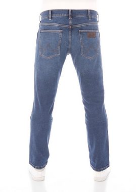 Wrangler Straight-Jeans Herren Jeanshose Greensboro Regular Fit Denim Hose mit Stretch
