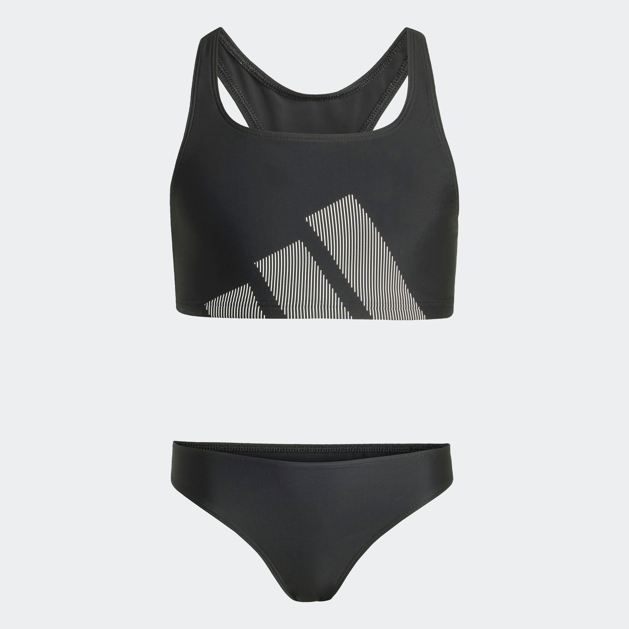 adidas Performance Bustier-Bikini BIG LOGO KIDS BIKINI SET MIT C-FÖRMIGEM RÜCKEN
