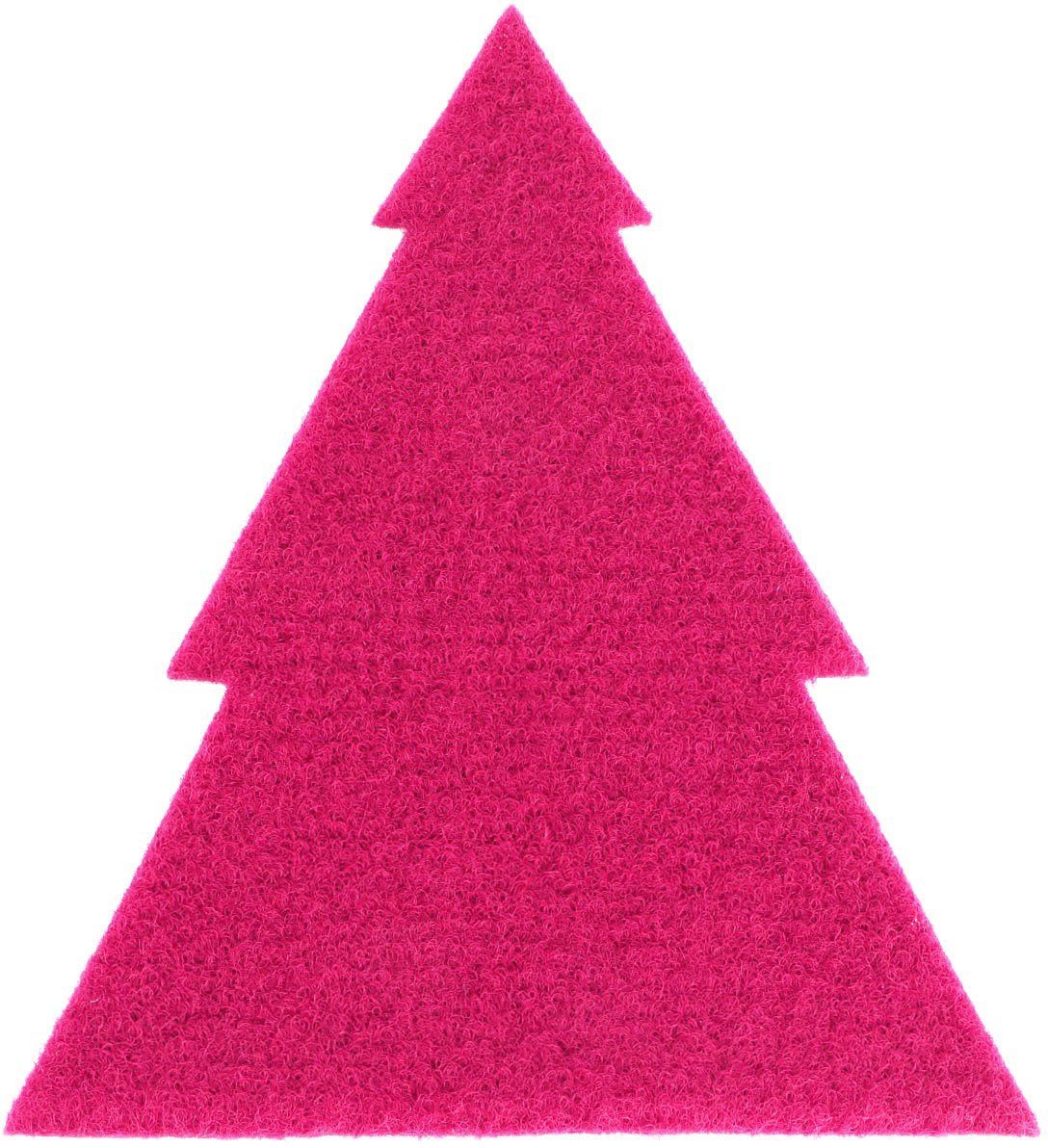 Untersetzer ideal Textil, 4-St), Primaflor-Ideen oder in Weihnachtsdeko, (Set, Tannenbaum, als Platzset, Tischdeko Besteckunterlage,