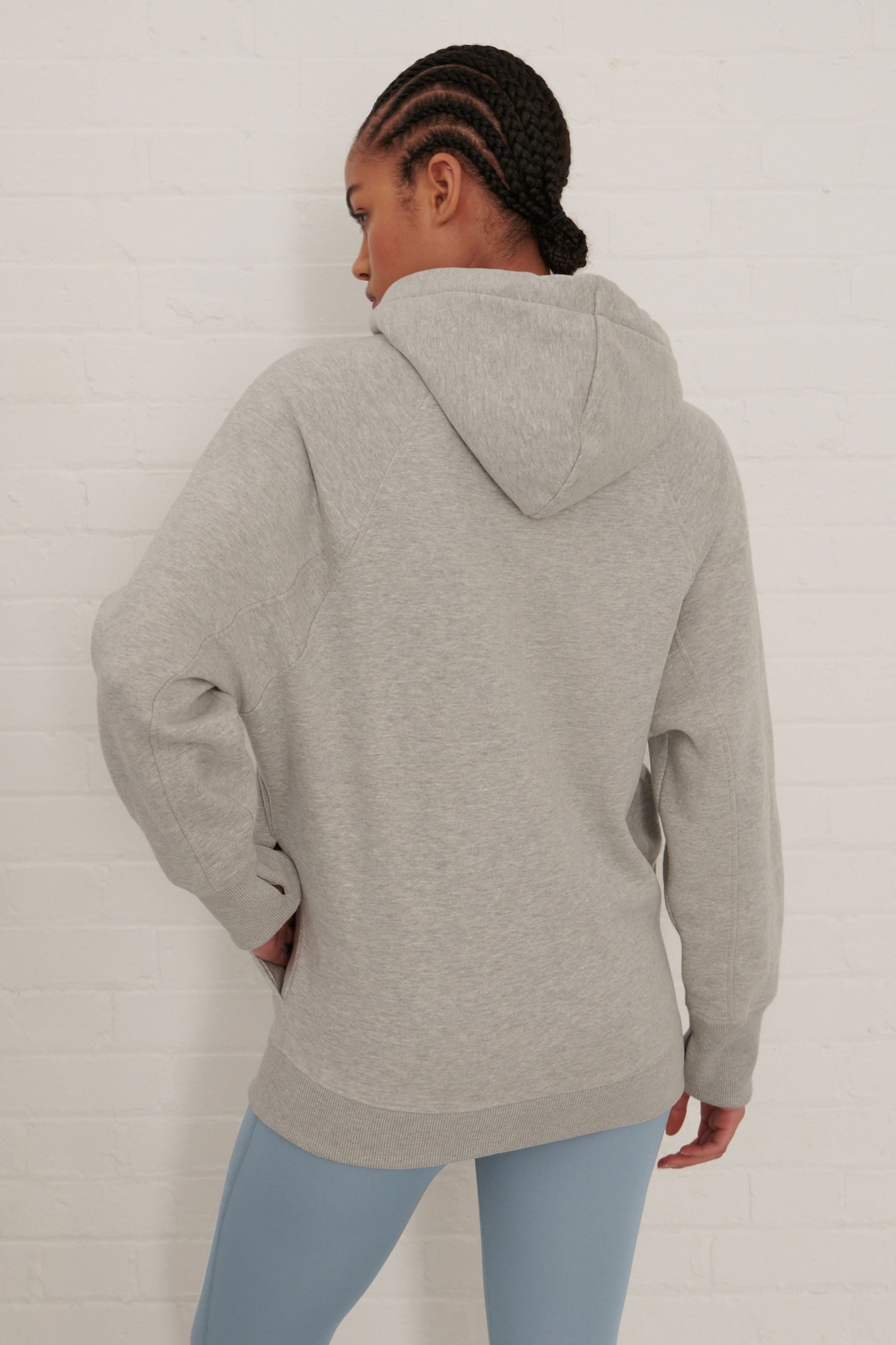 Next Kapuzensweatjacke Active weiche Kapuzenjacke in längerer Form (1-tlg) günstig online kaufen