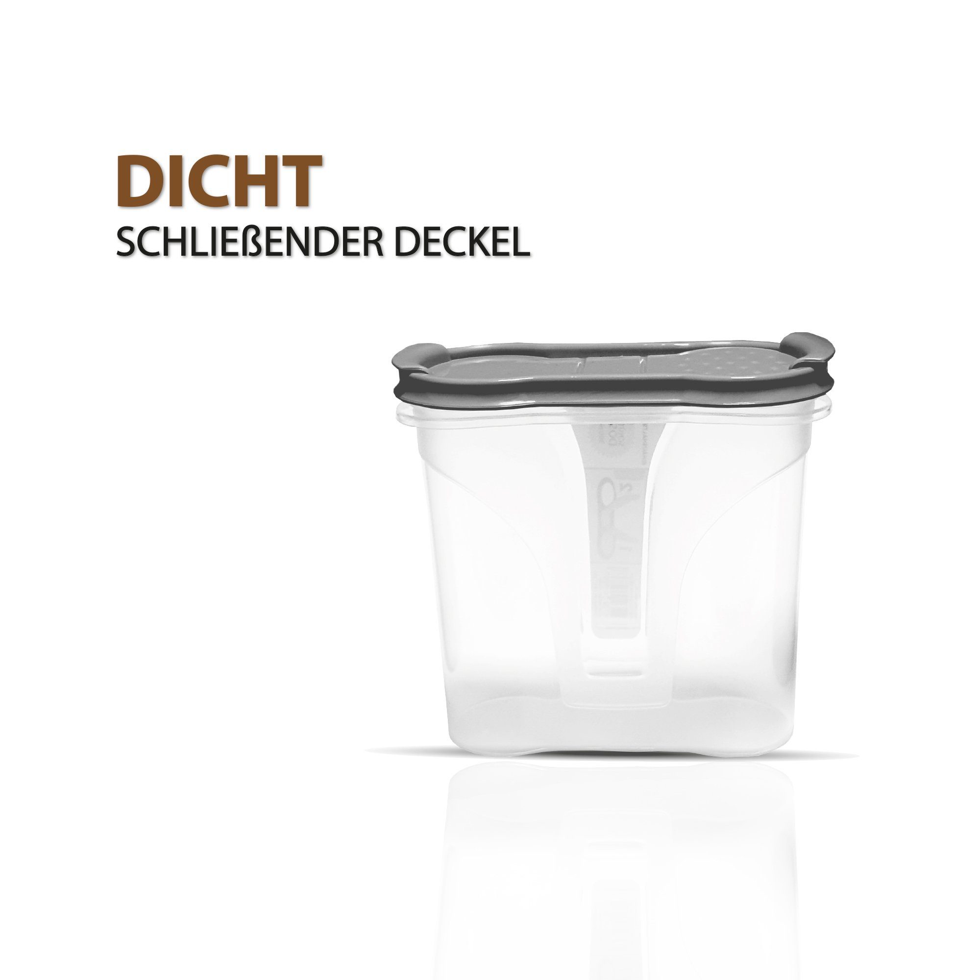 Bestlivings Gewürzbehälter Vorratsdose 300ml, Kunststoff, (4-tlg., 300 ml), Schüttdose für Gewürze, Vorratsbehälter Set - Frischhaltedosen – Bild 3 von 5