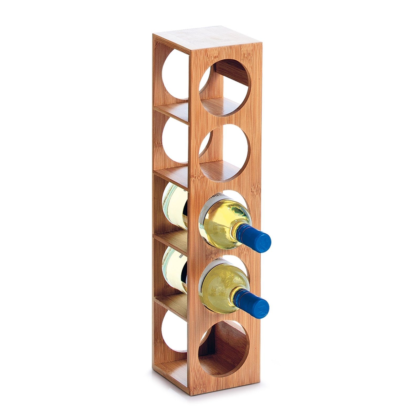 Weinregal Weinregal für 5 Flaschen Bambus
