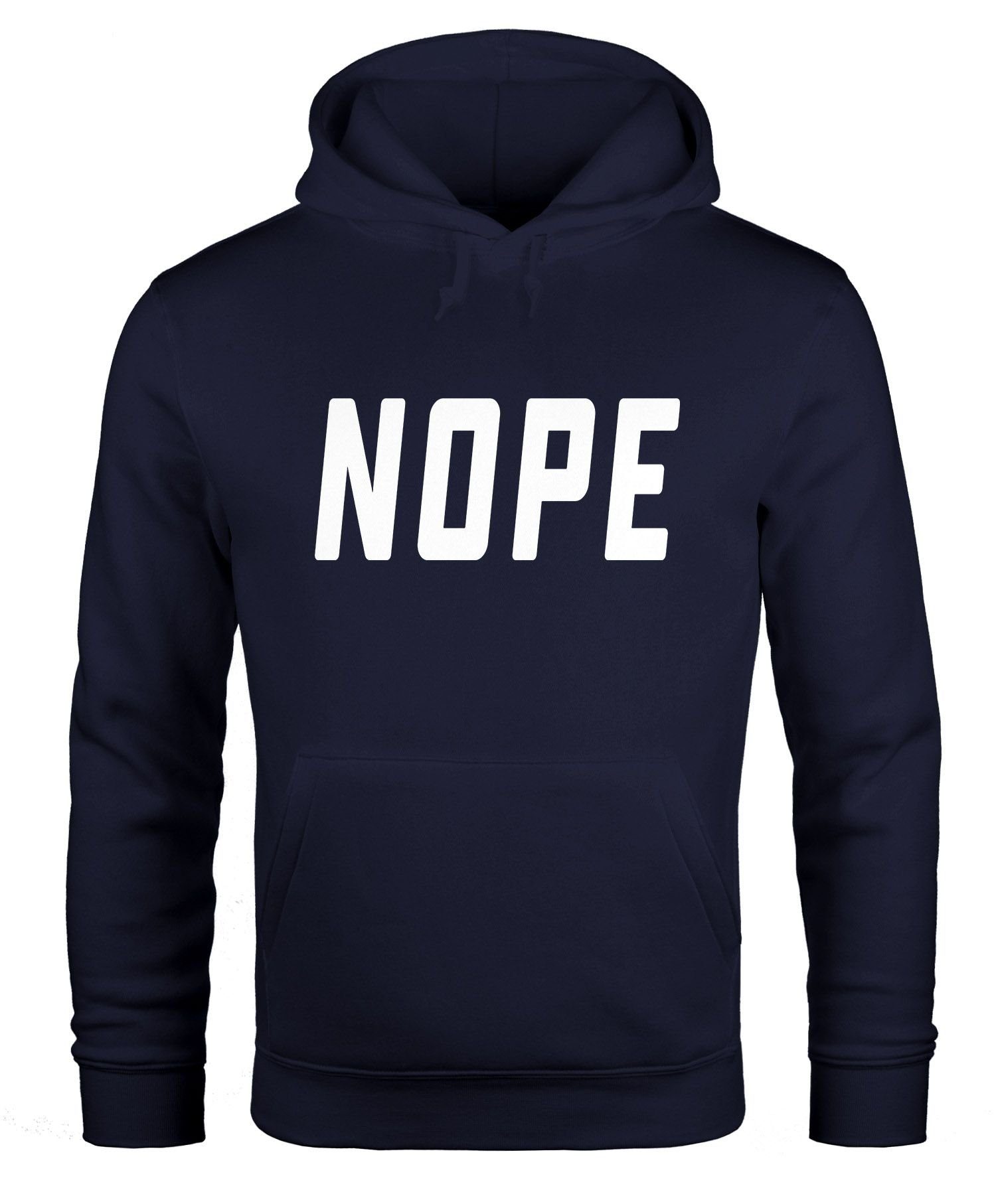 MoonWorks Hoodie Hoodie Herren NOPE Kapuzen-Pullover Moonworks® navy | Sweatshirts