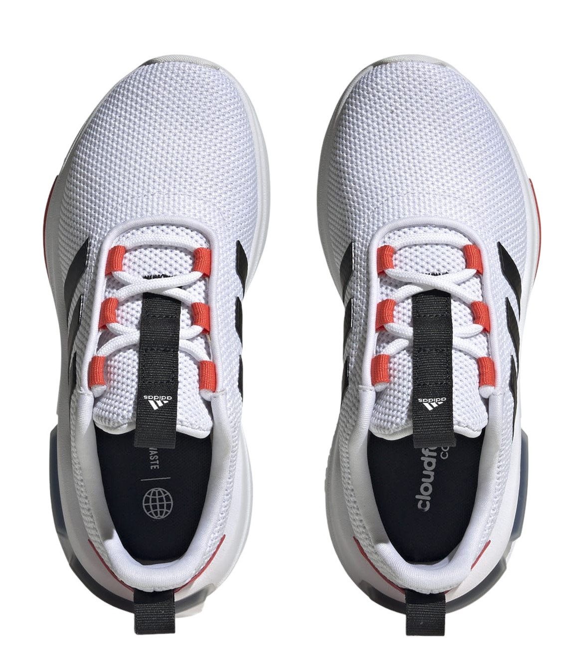 adidas Performance Sneaker-Laufschuhe Racer TR23 (Dämpfung) weiss/schwarz/rot Kinder Badmintonschuh