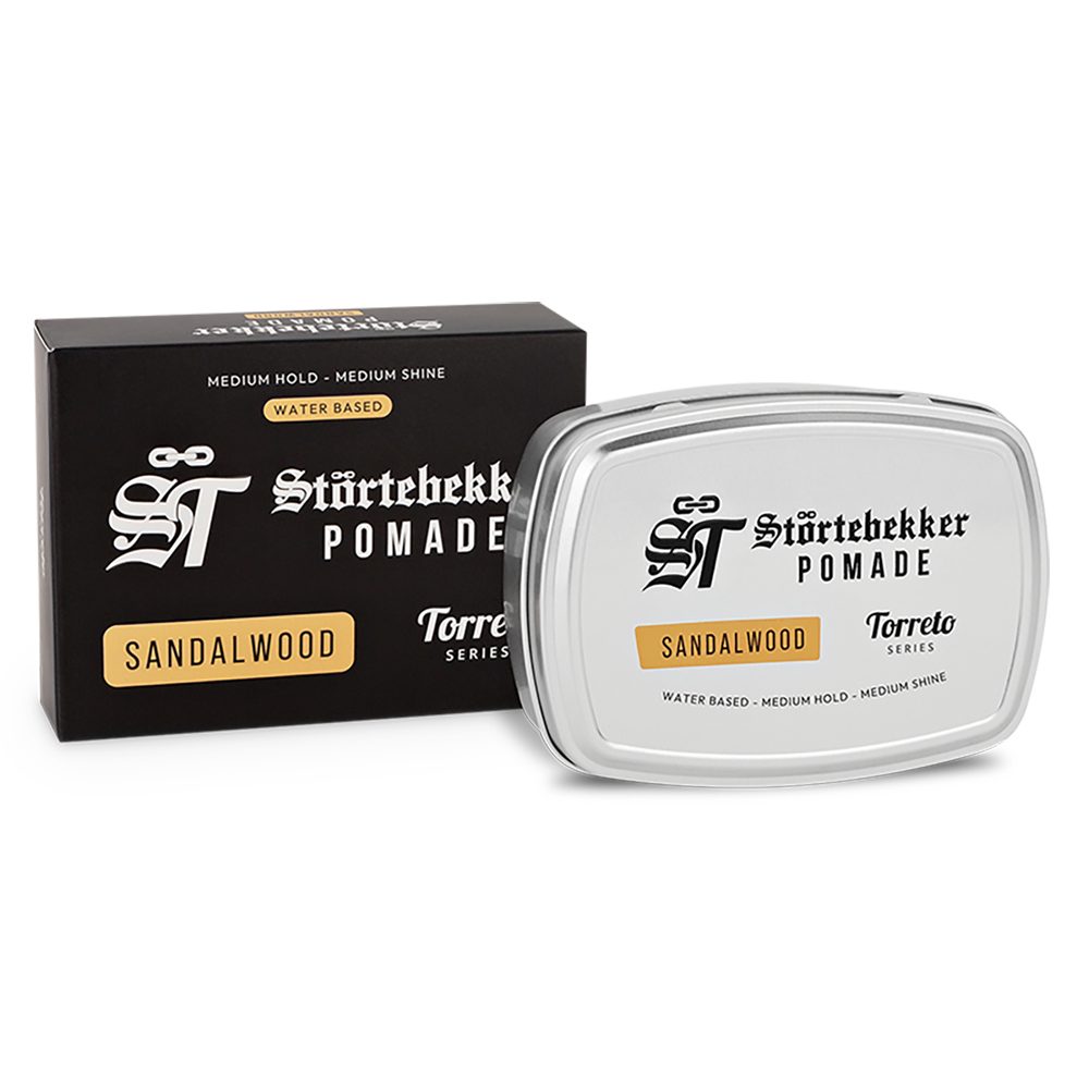 Störtebekker Haarpomade Torreto Series - Wasserbasiert, Mittlerer Halt, Mittlerer Glanz - Edles Finish und herrliche Düfte